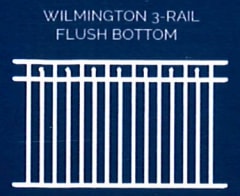 Wilmington 3-Rail Flush Bottom