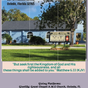 Grant Chapel A.M.E. Church in Oviedo,FL
