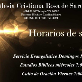 Iglesia Cristiana Rosa de Saron, Temple TX