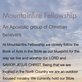 Mountainfire Fellowship  in Lancaster ,NH 03584