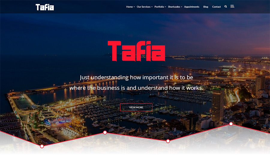 Tafia - Tema WordPress per affari creativi