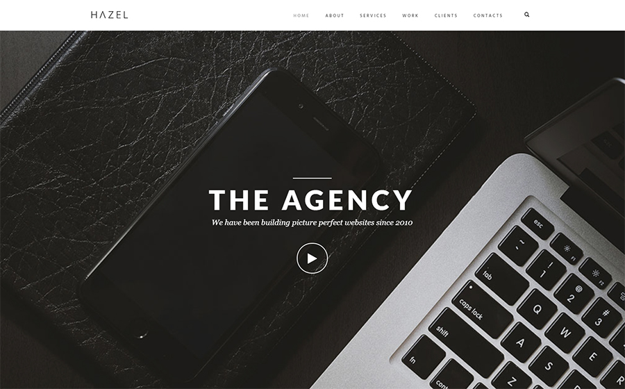 The agency WordPress theme