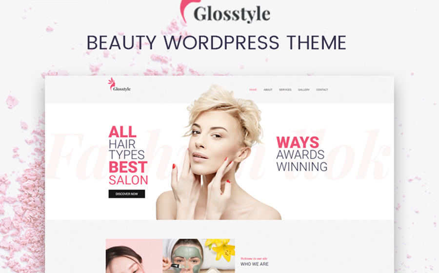 Glosstyle - Beauty Salon Elementor WordPress Theme