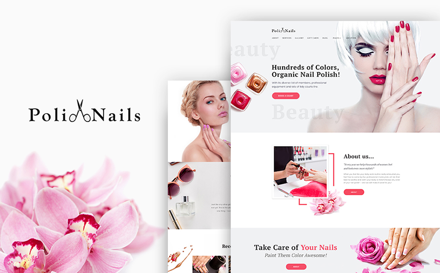 Nail Salon WordPress Theme    