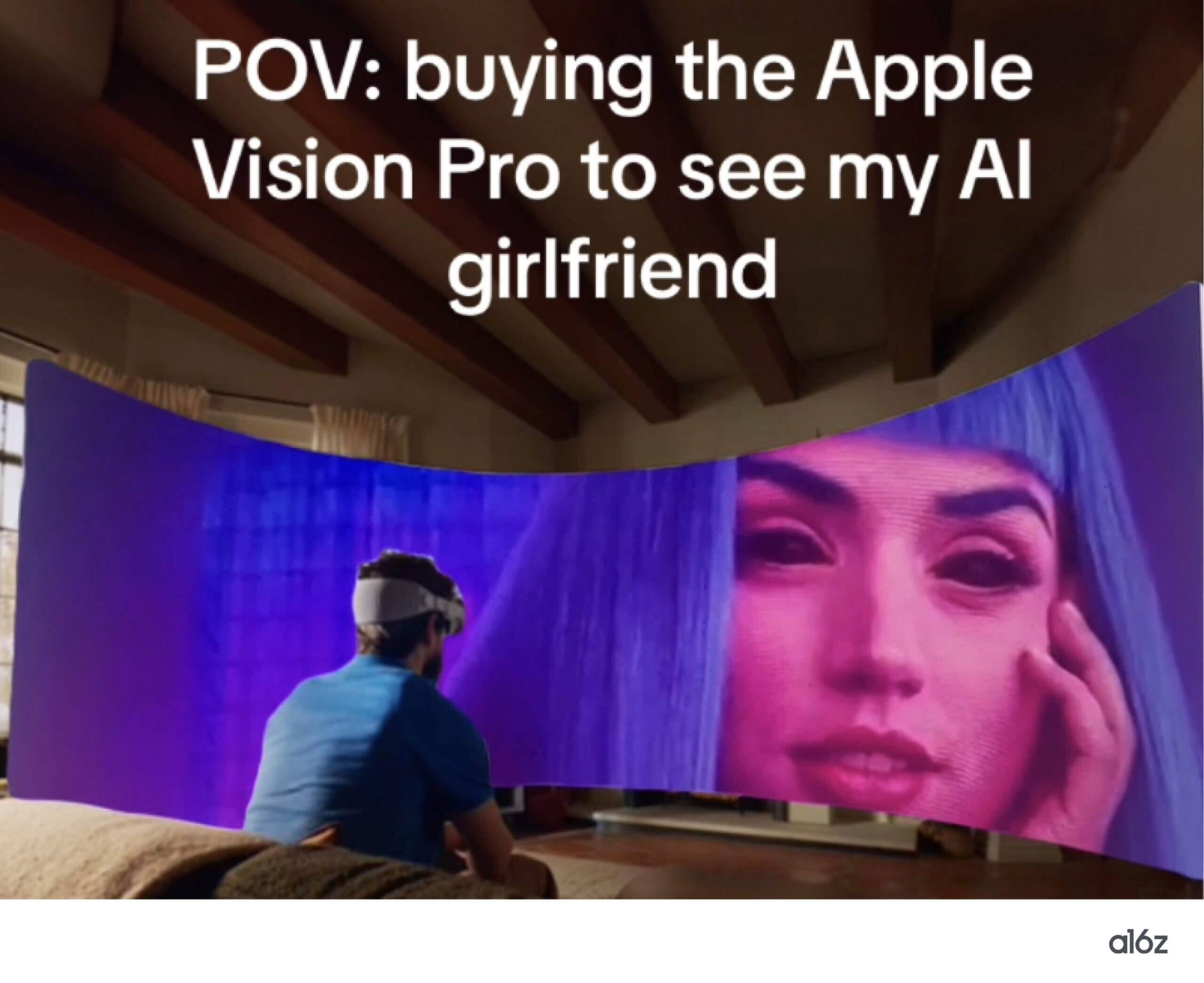 Apple Vision pro for Ai Girlfriend Meme