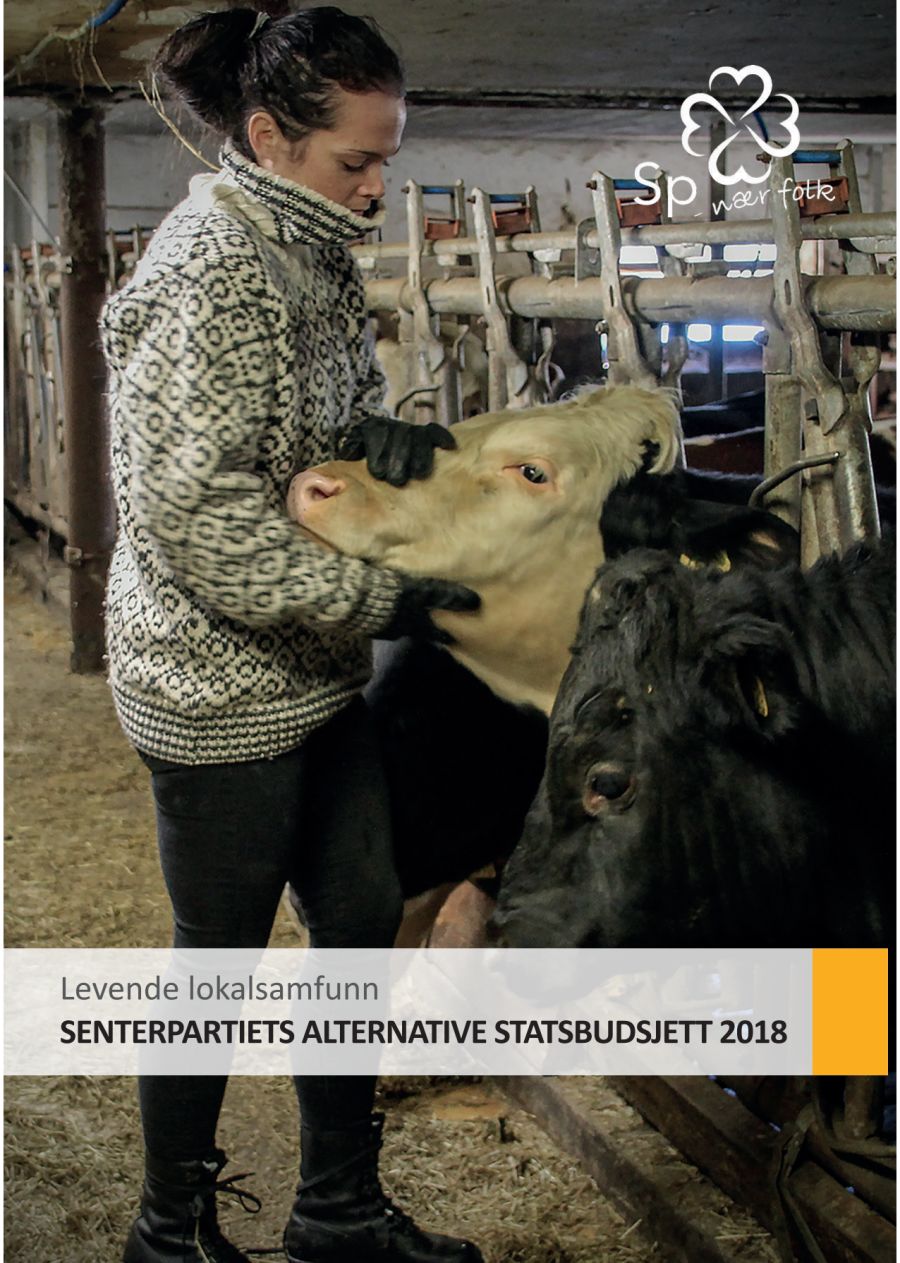 Senterpartiet sitt alternative statsbudsjett for 2018.