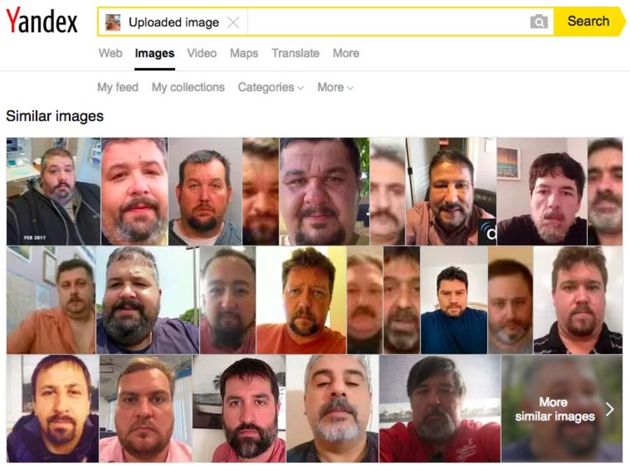 Bildesøket hos Yandex.com ledet oss til mannen på bildet.
