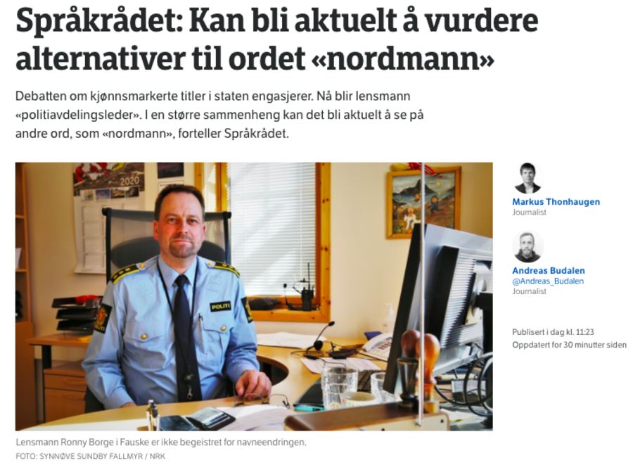 Heller ikke den andre tittelen NRK prøvde seg på, var det dekning for.