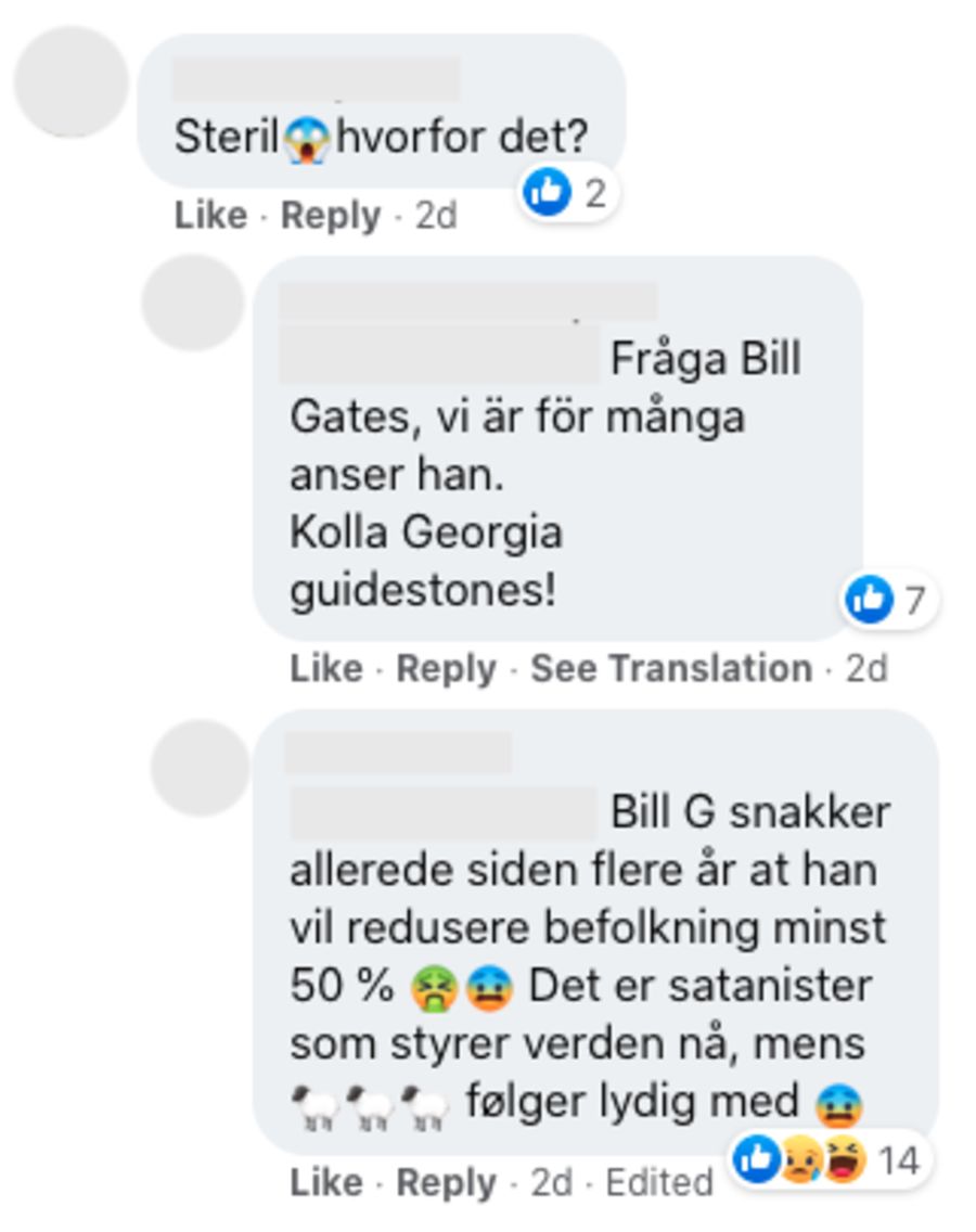 Påstanden om at kvinner kan bli sterile av koronavaksinen, utløste en velkjent konspirasjonsteori om Microsoft-gründeren Bill Gates.