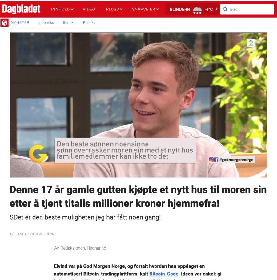 Skjermdump fra afillicircle.com
