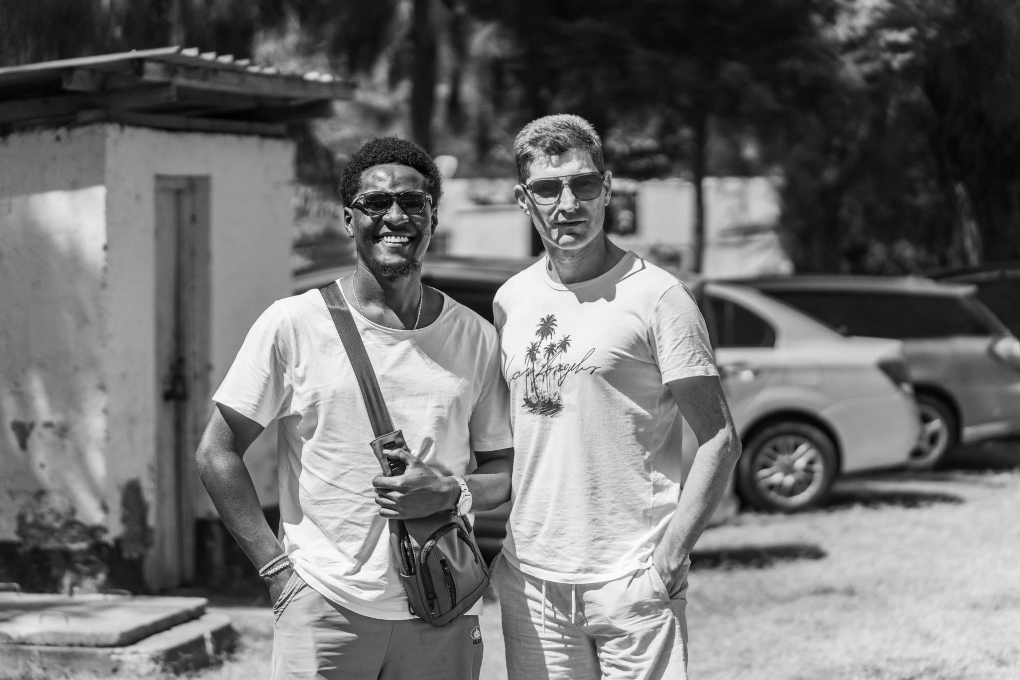 Two Friends Smiling