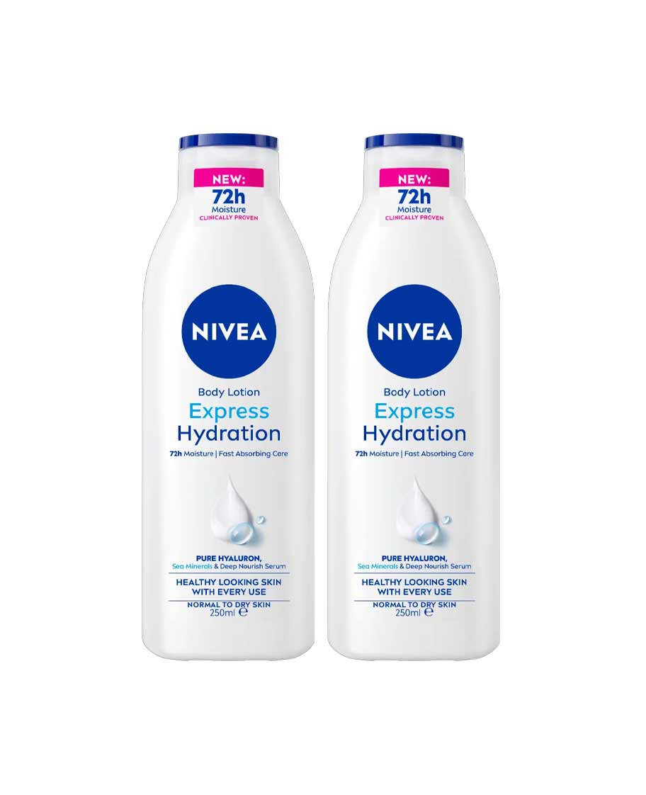 Nivea Moisturizing Body Lotion Sea Minerals 2x250ml @20%off