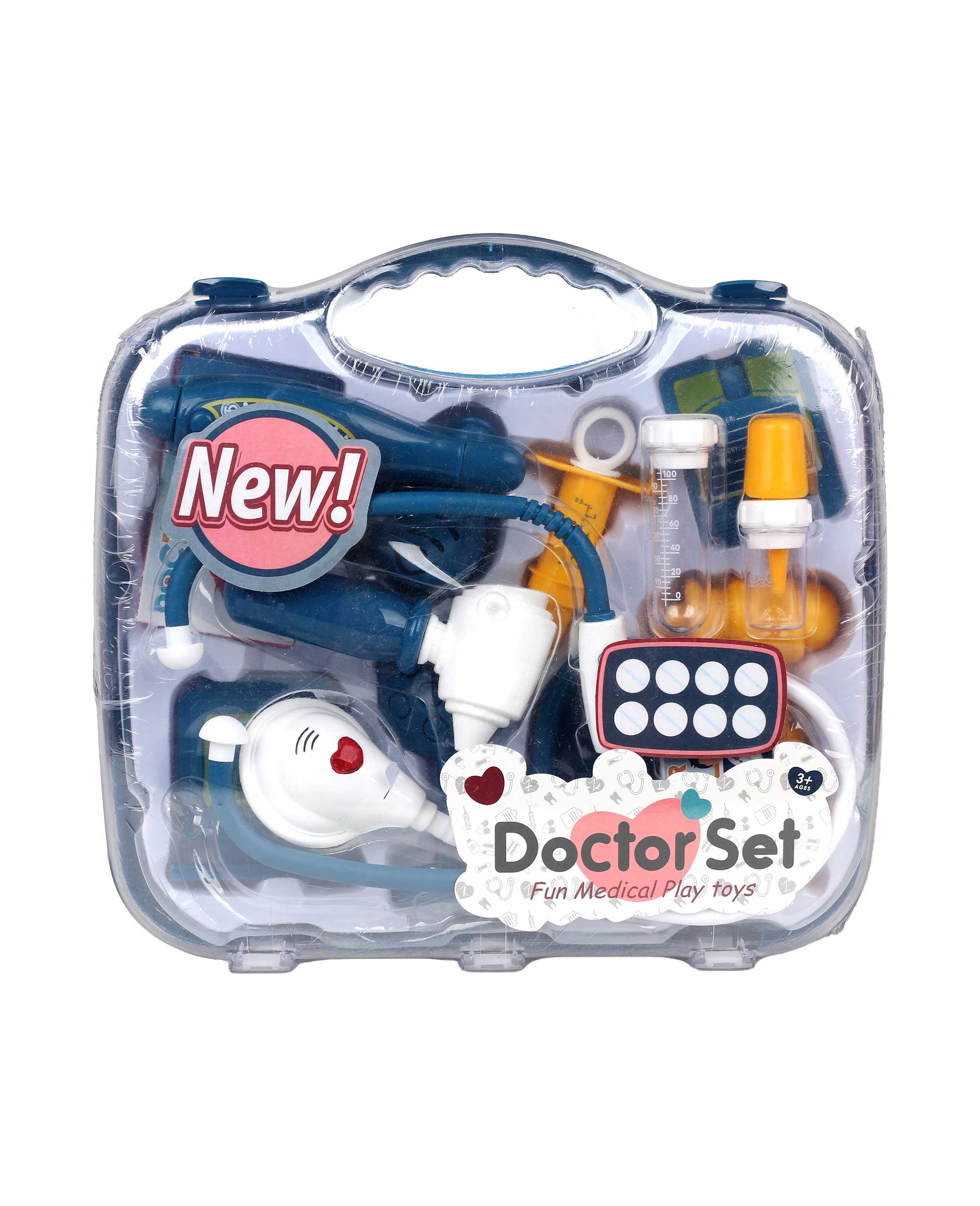 Doctor Set With Light Sound 15pcs 8807-10 | Family Food Center - Qatar