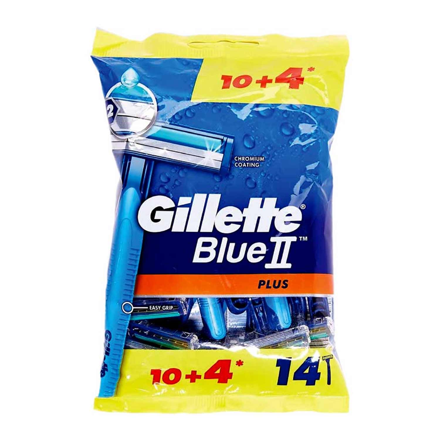 Gillette Blue 2 Plus Razor 10's+ 4's Promo