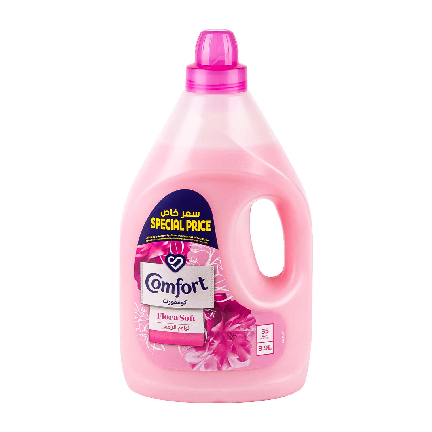 Comfort Fabric Softener Flora Soft Pink 3.9ltr Sp.offer