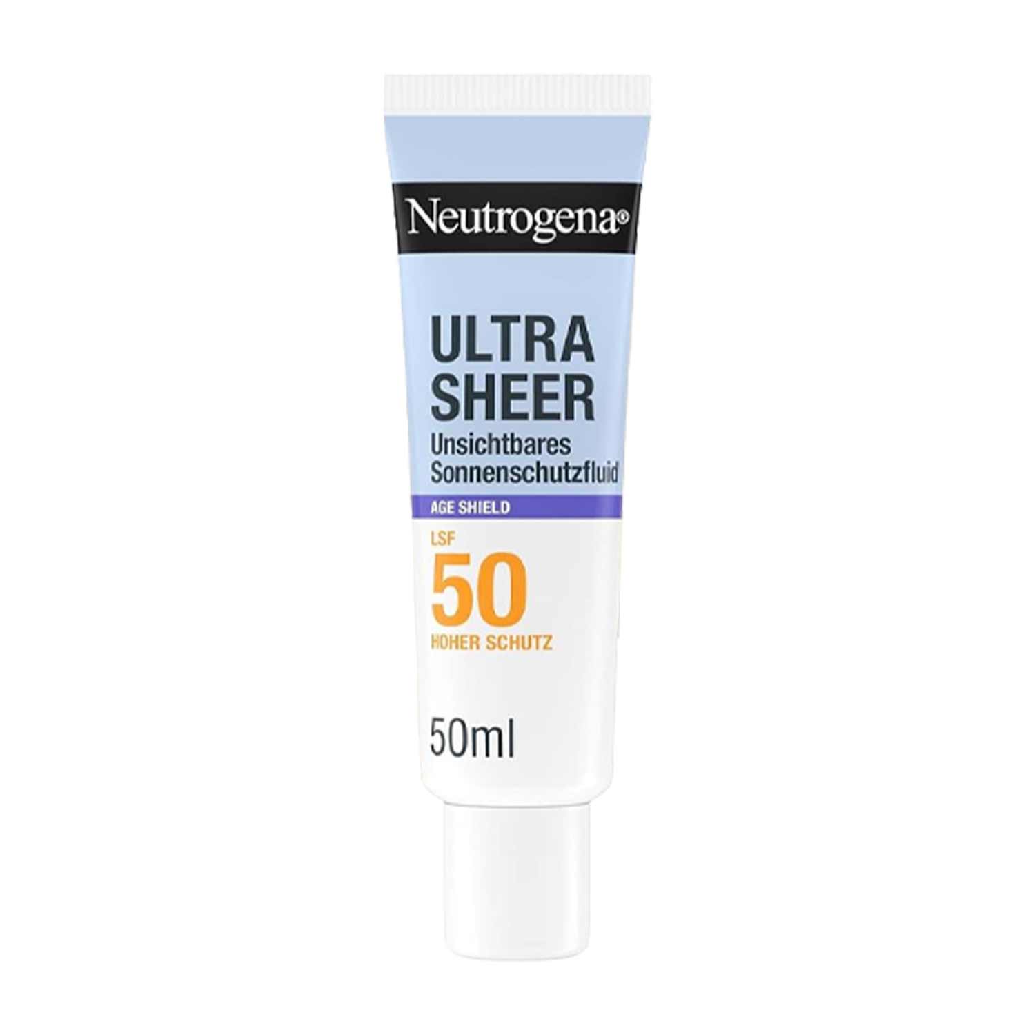 Neutrogena Age Shield Ultra Sheer Invisible Fluid Sunscreen Spf50 50ml