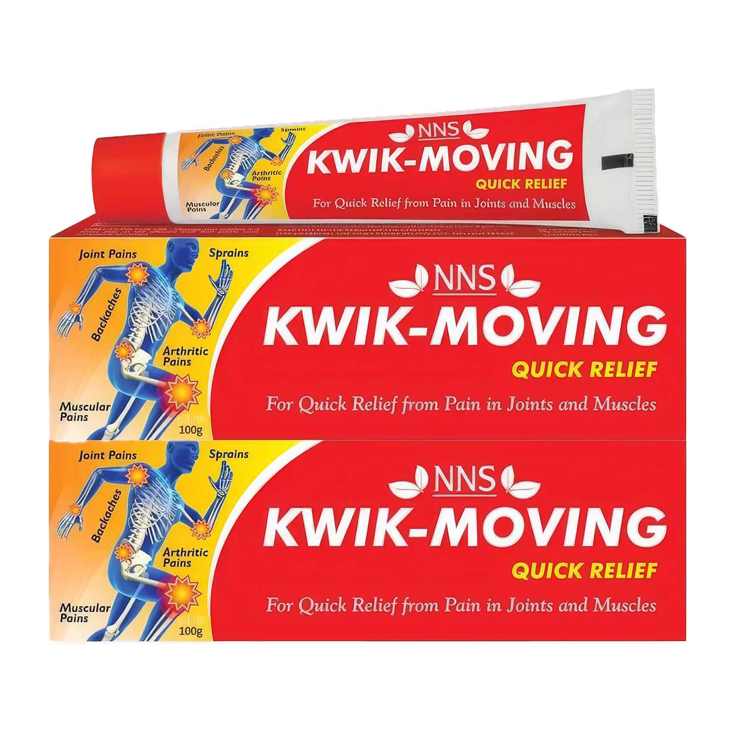 Nns Kwik-moving Relief Cream 2x100gm