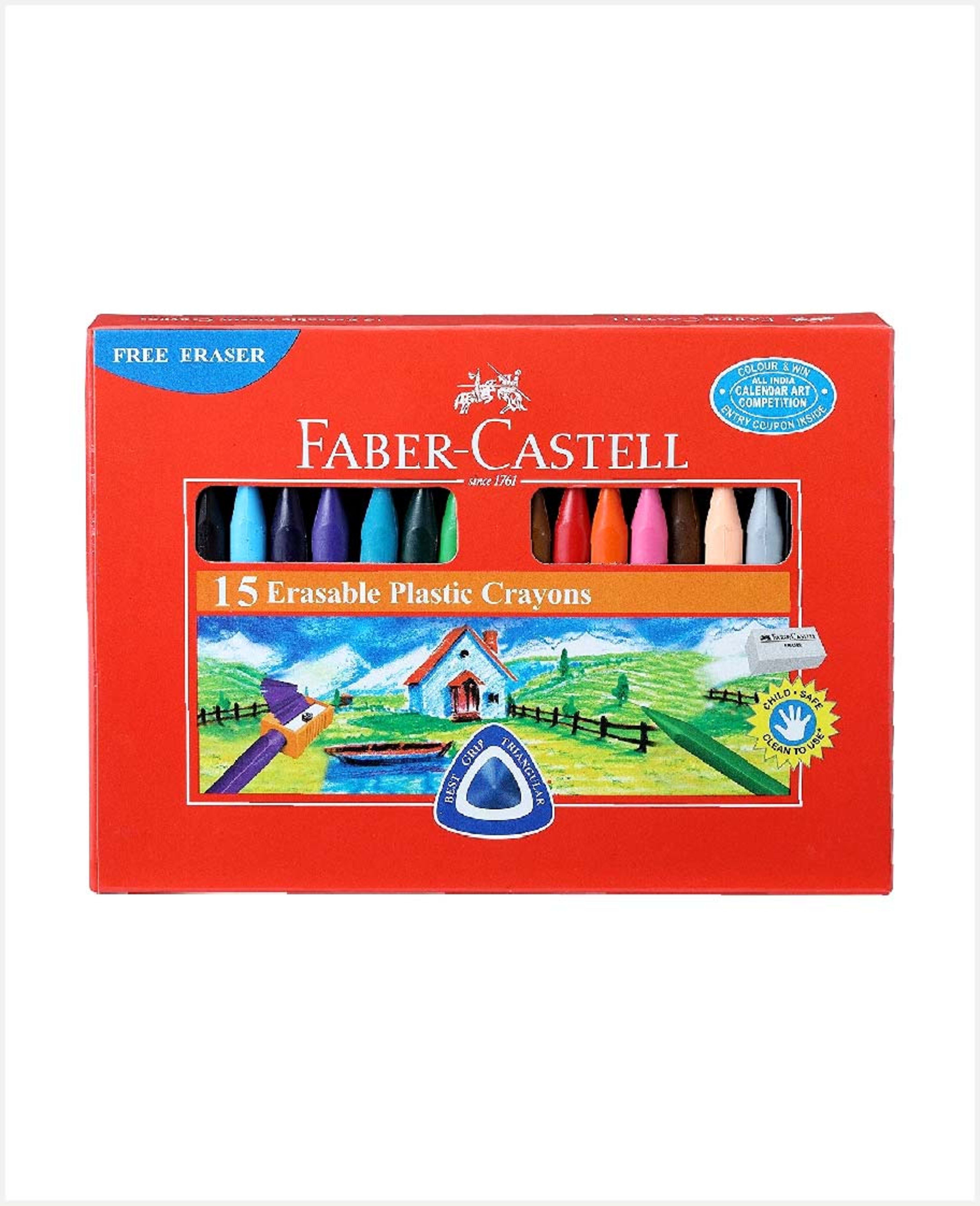 Faber-castell Erasable Crayons 15pcs #122715