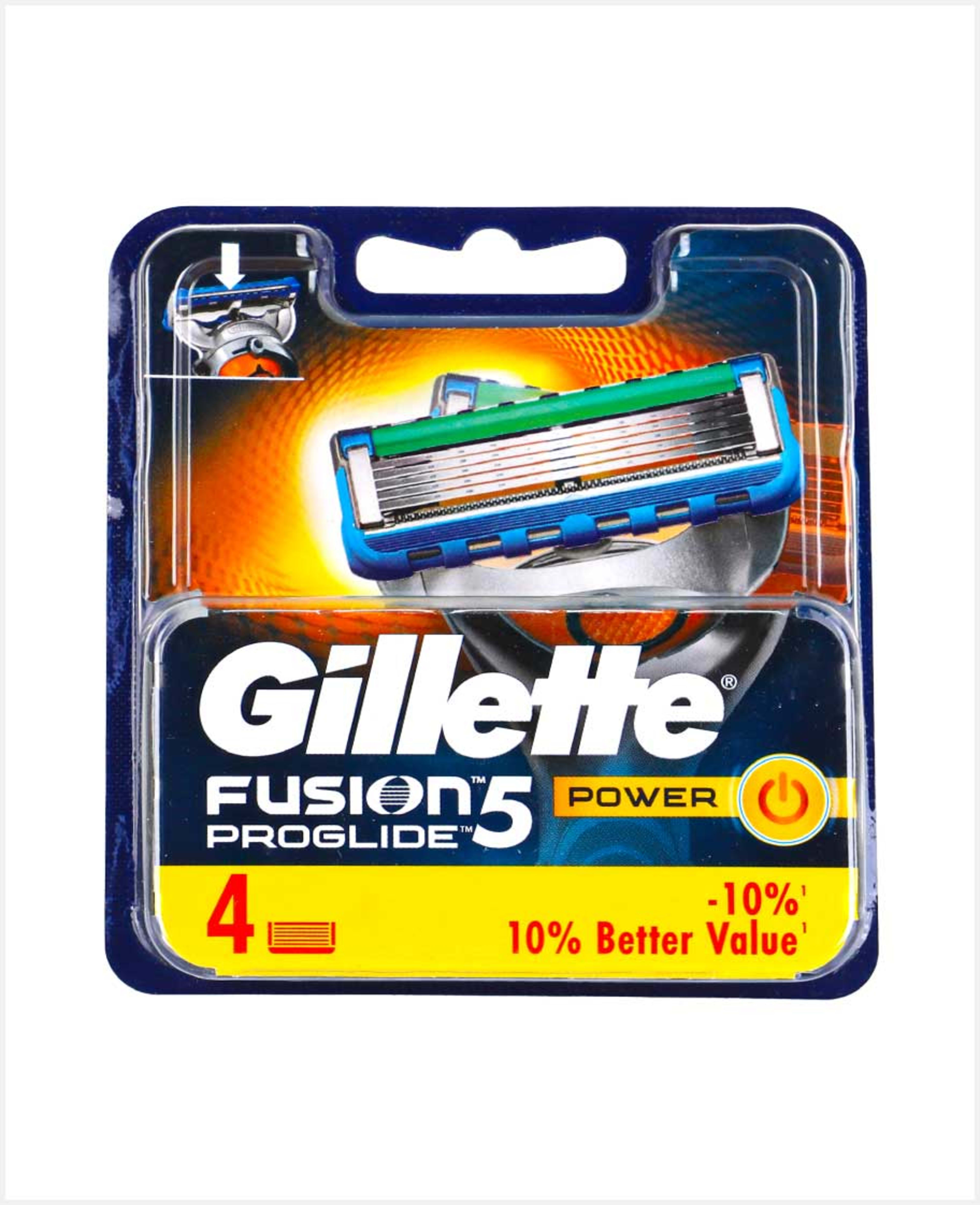 Gillette Fusion Proglide Power Blade 4pcs #gg097