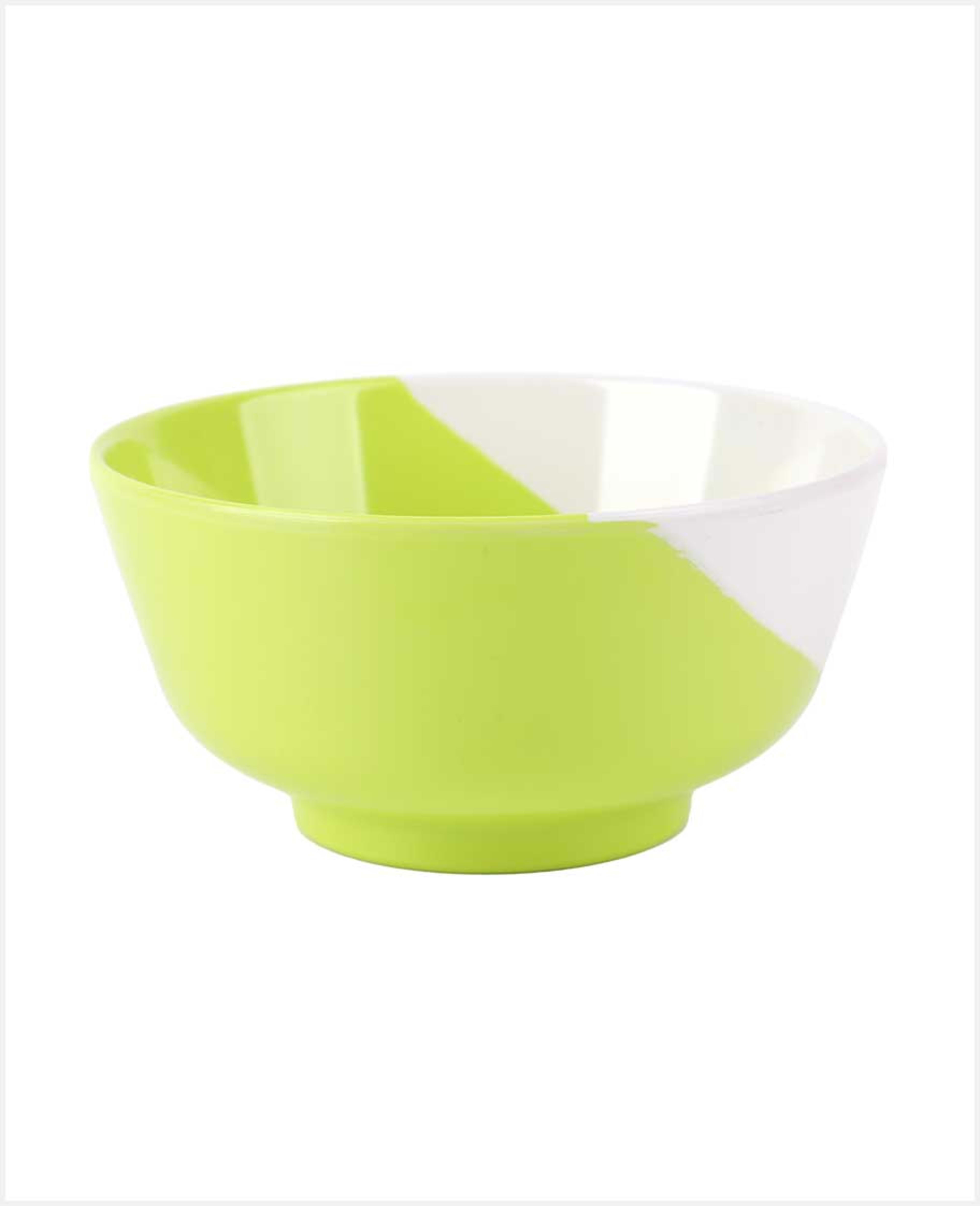 Superware White Cream Green Rice Bowl 4.5" #b417-4.5