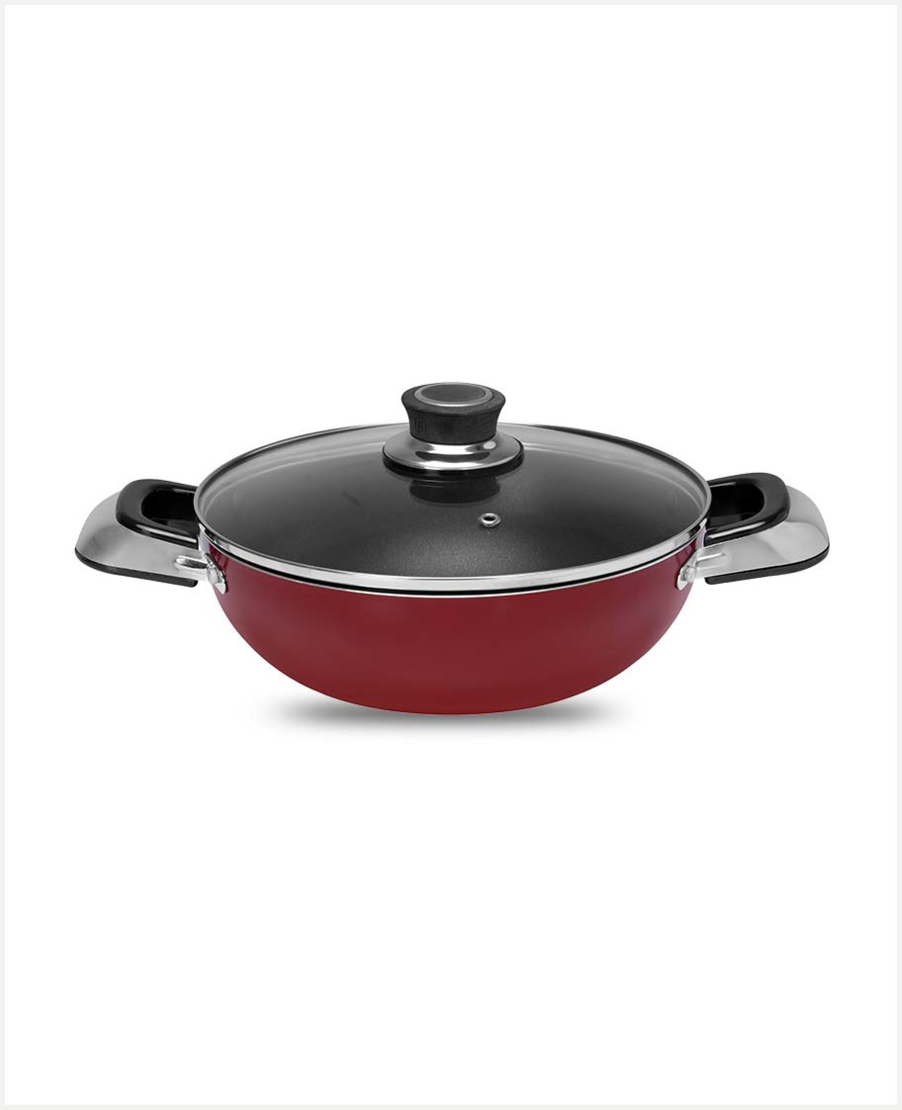 Royalford Non Stick Wok Pan W/lid 26cm Rf2948