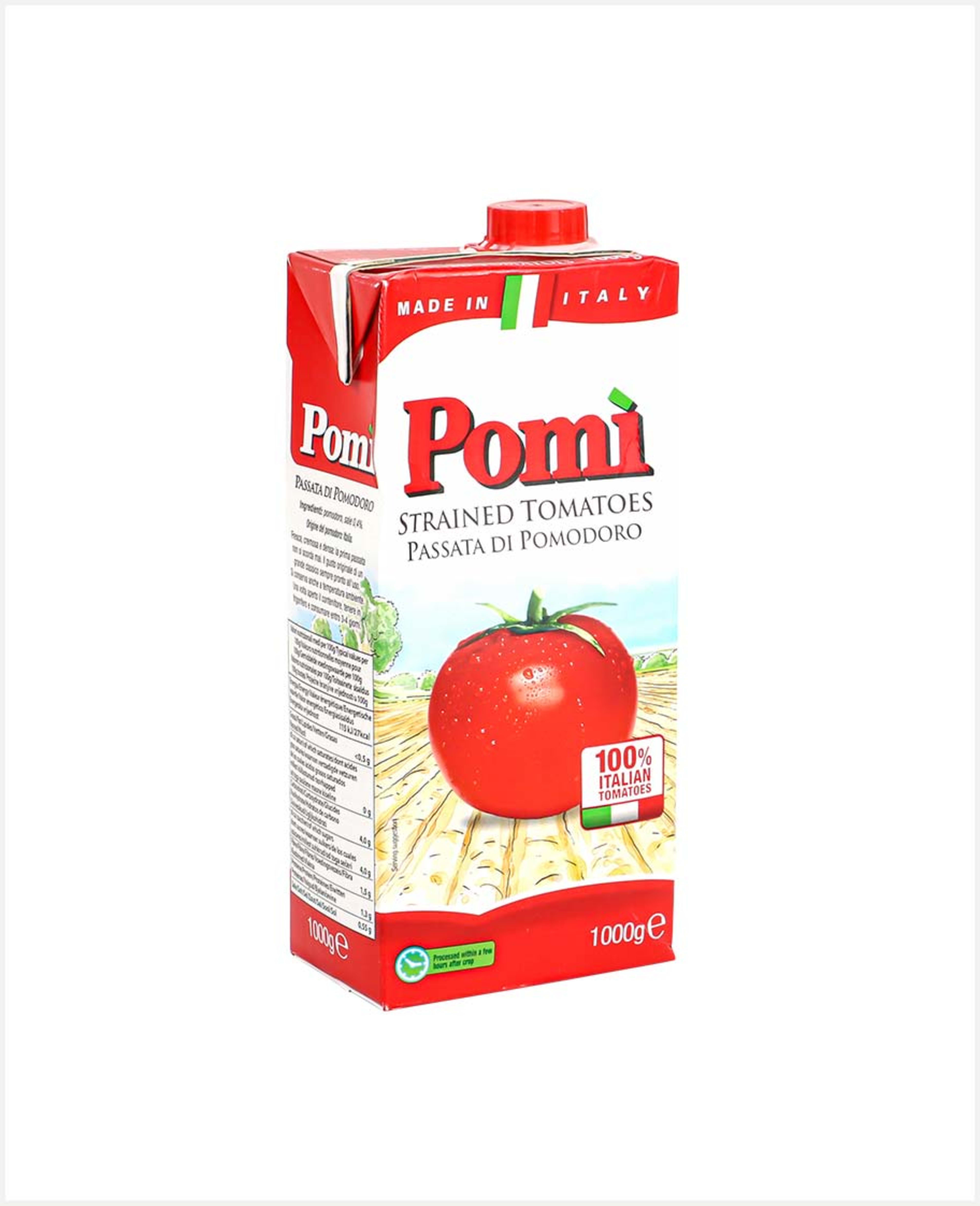 Pomi Strained Crushed Tomatoes (tetra) 1000gm