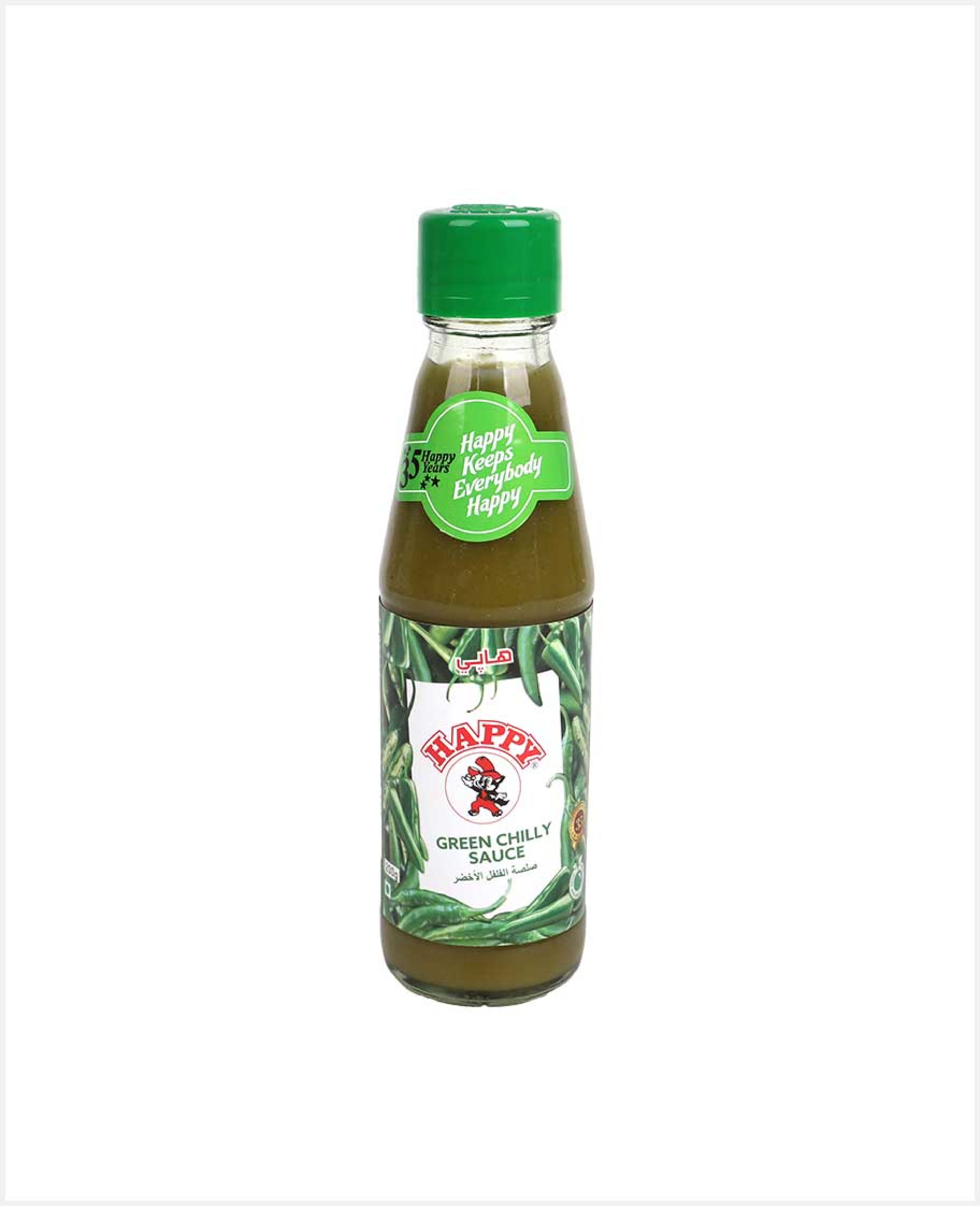 Happy Green Chilly Sauce 200gm - image 2
