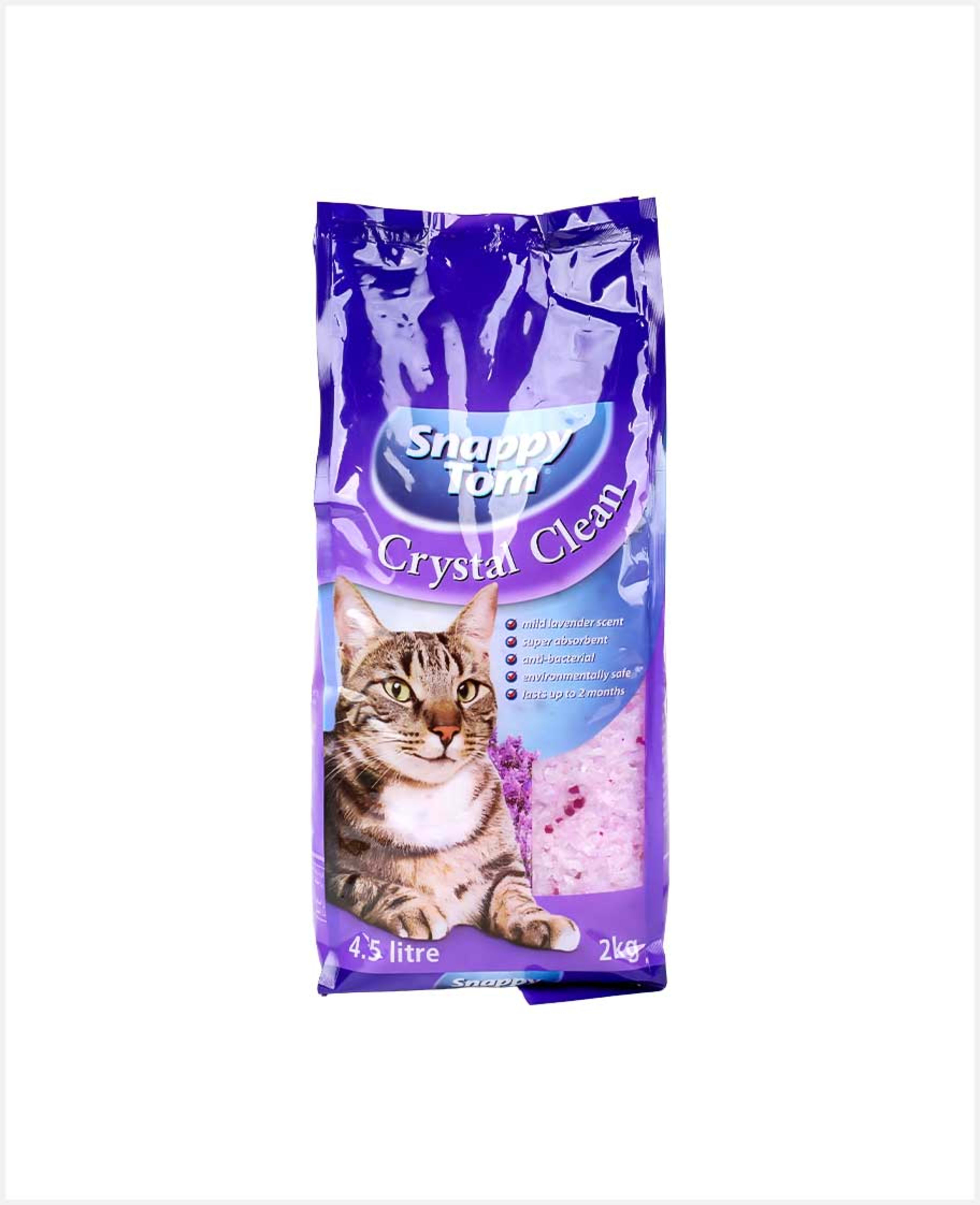 Snappy Tom Crystal Clean Lavender Cat Litter 2kg