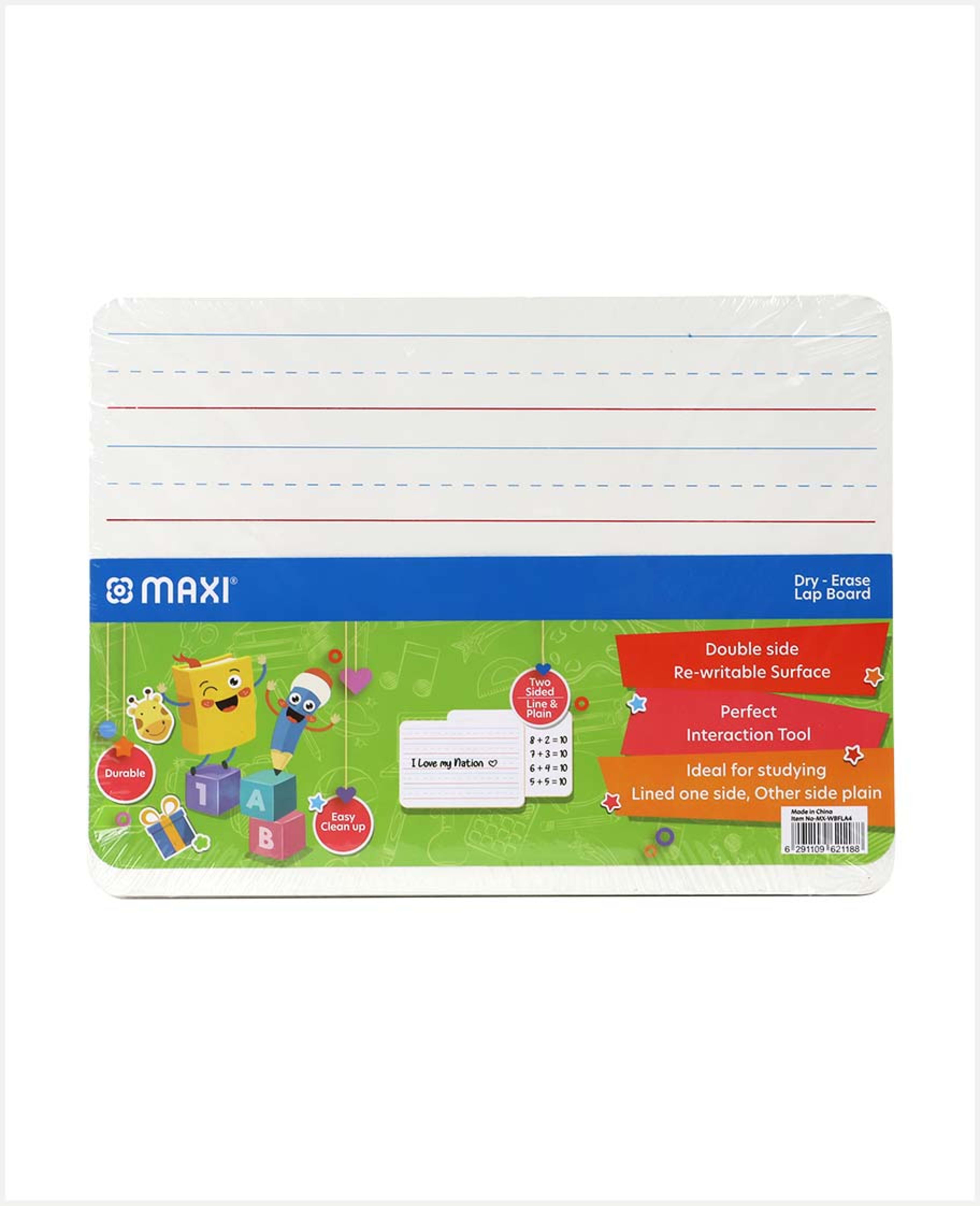 Maxi Dry-erase Lap Board Mx-wbfla4