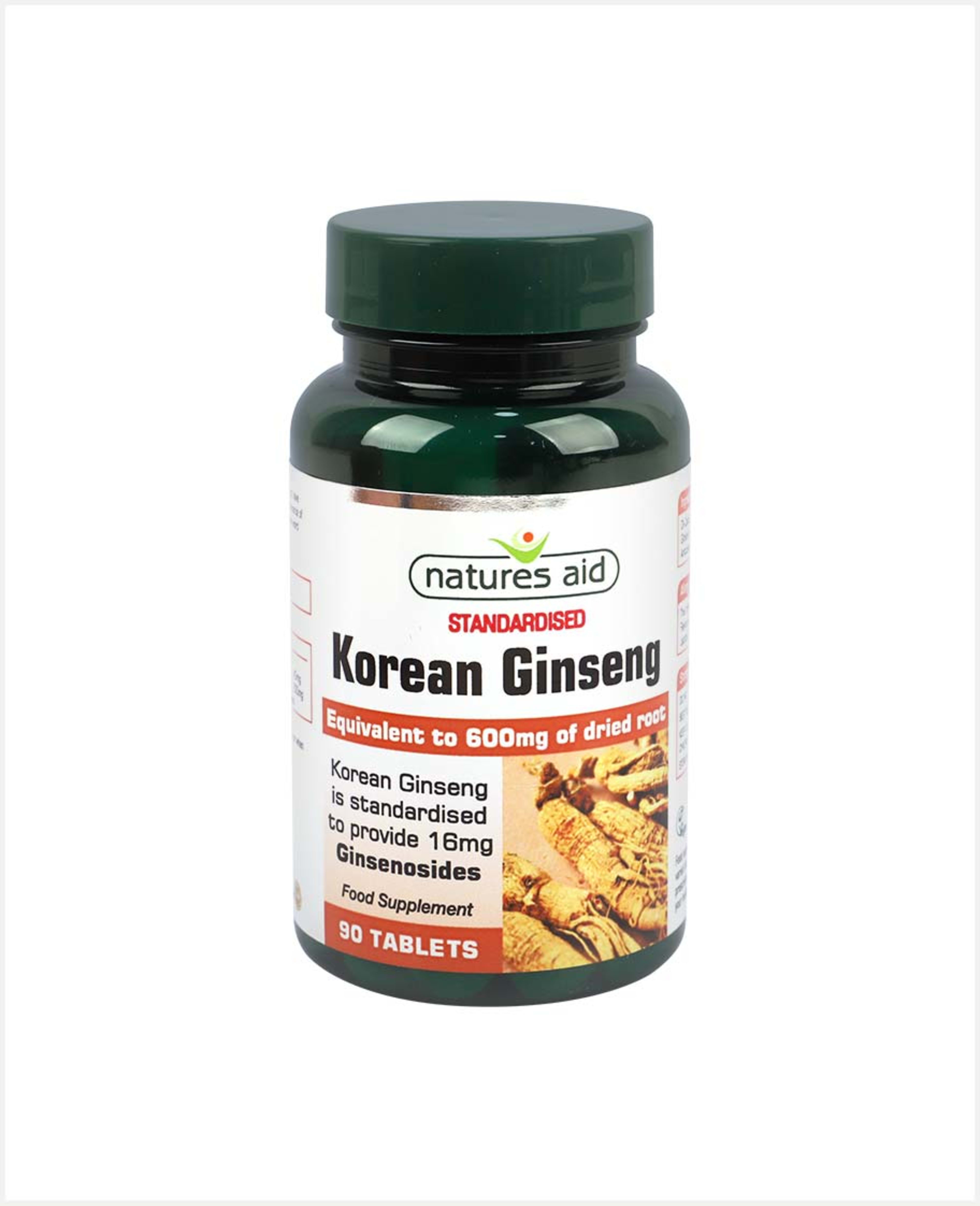 Natures Aid Korean Ginseng 90 Tablets - image 2