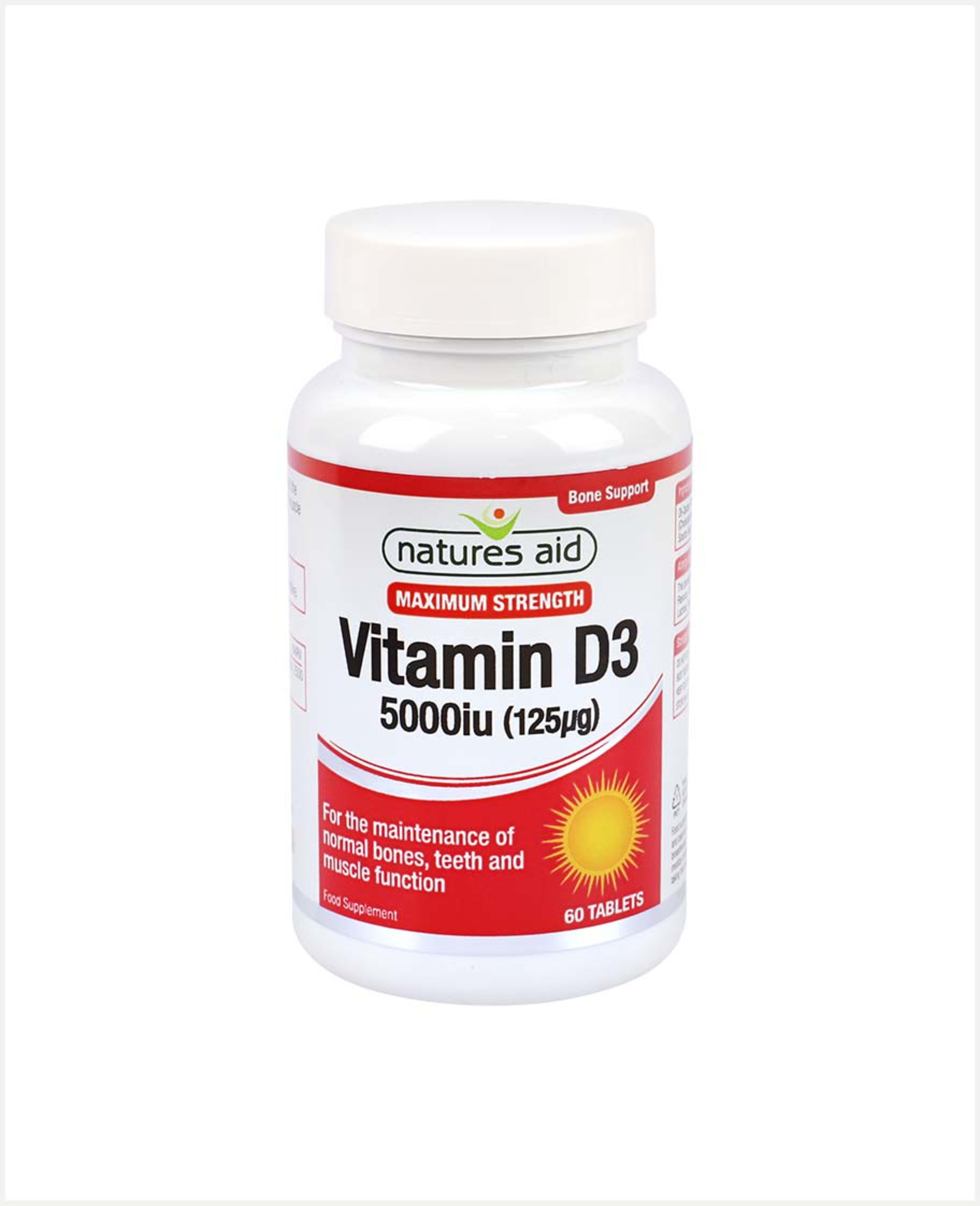 Natures Aid Vitamin D3 5000iu 60 Tablets - image 2