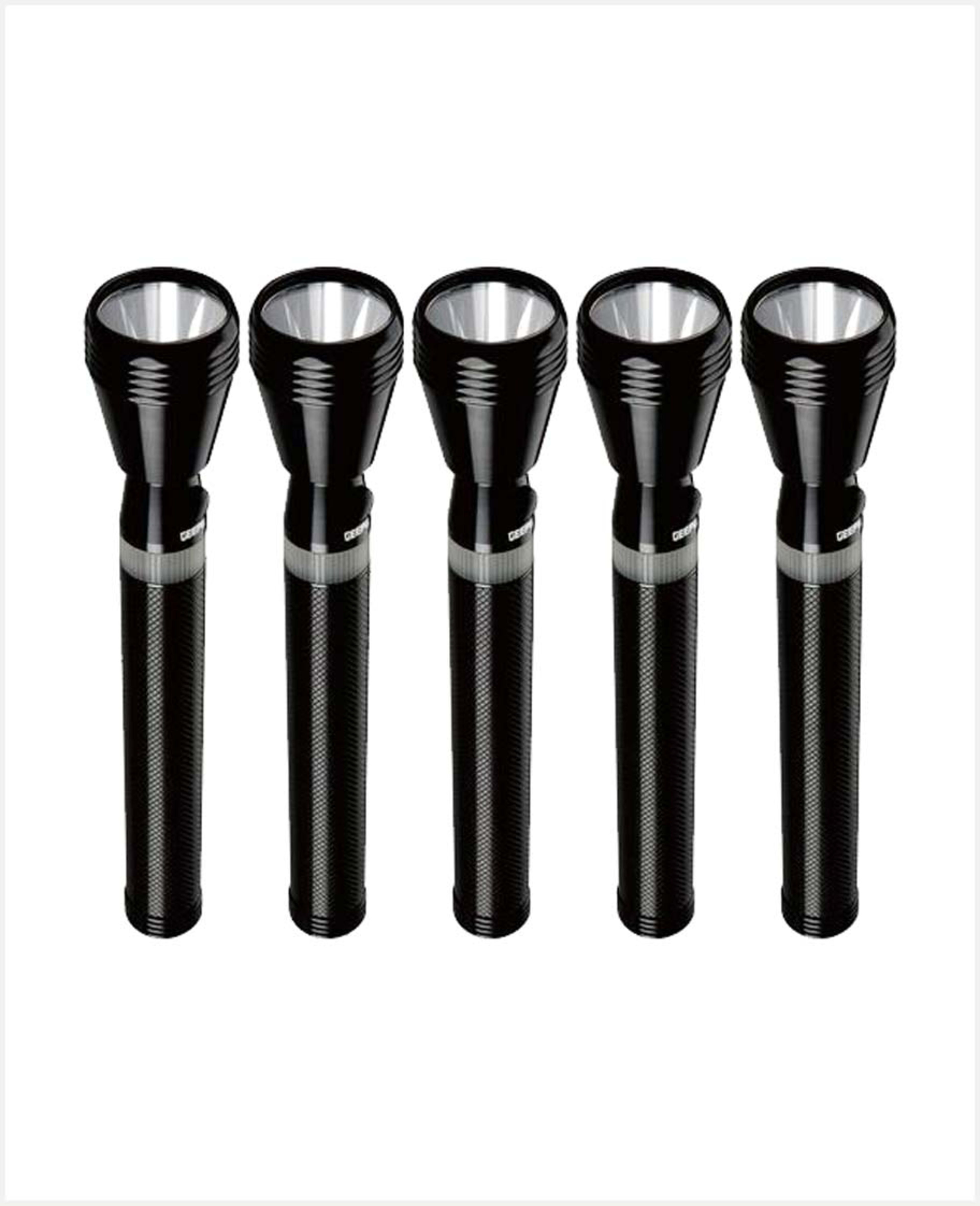 Geepas Rechargeable LED Flashlight 5pcs Gfl4669