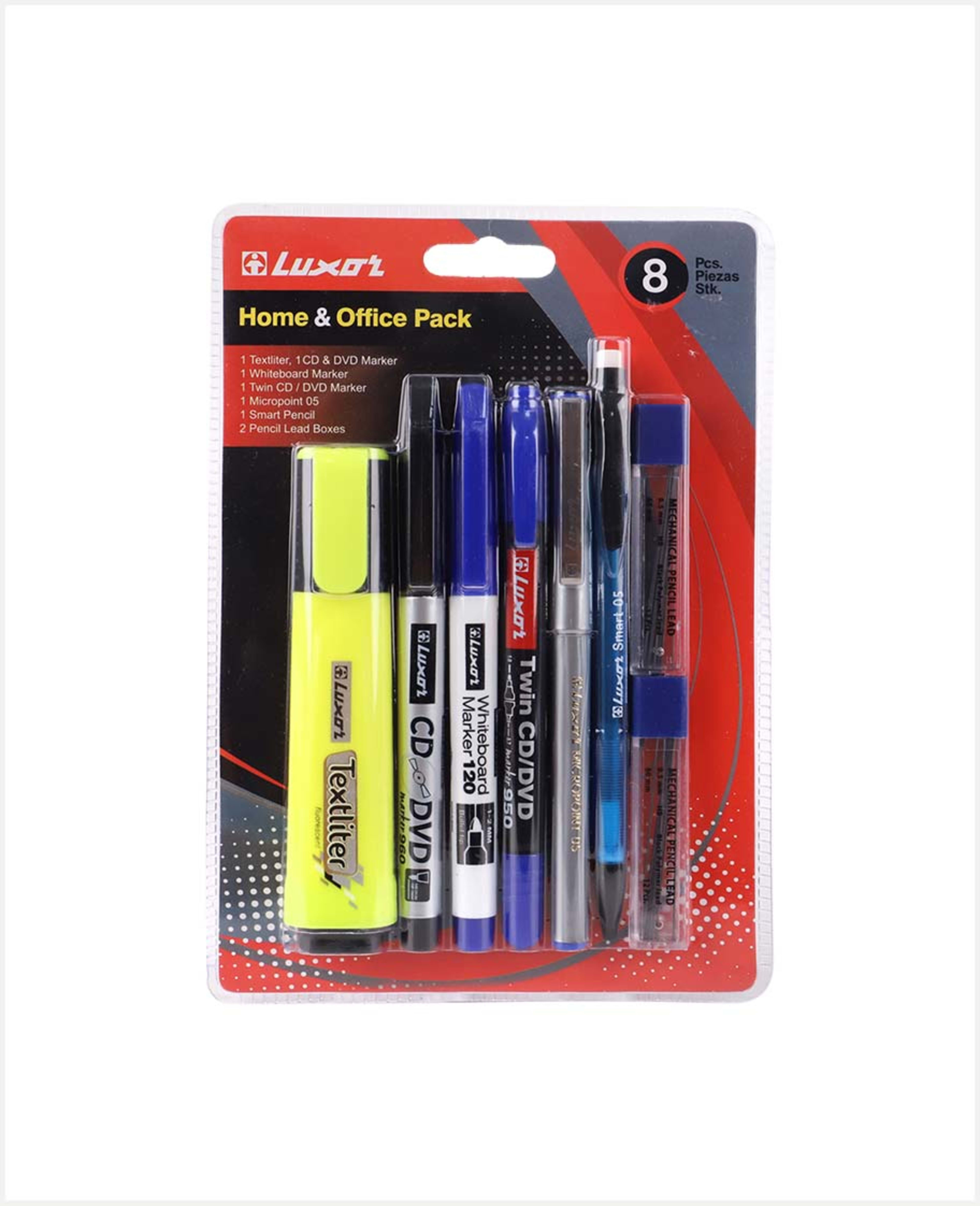 Luxor Home and Office Pack 8pcs 1354/8c