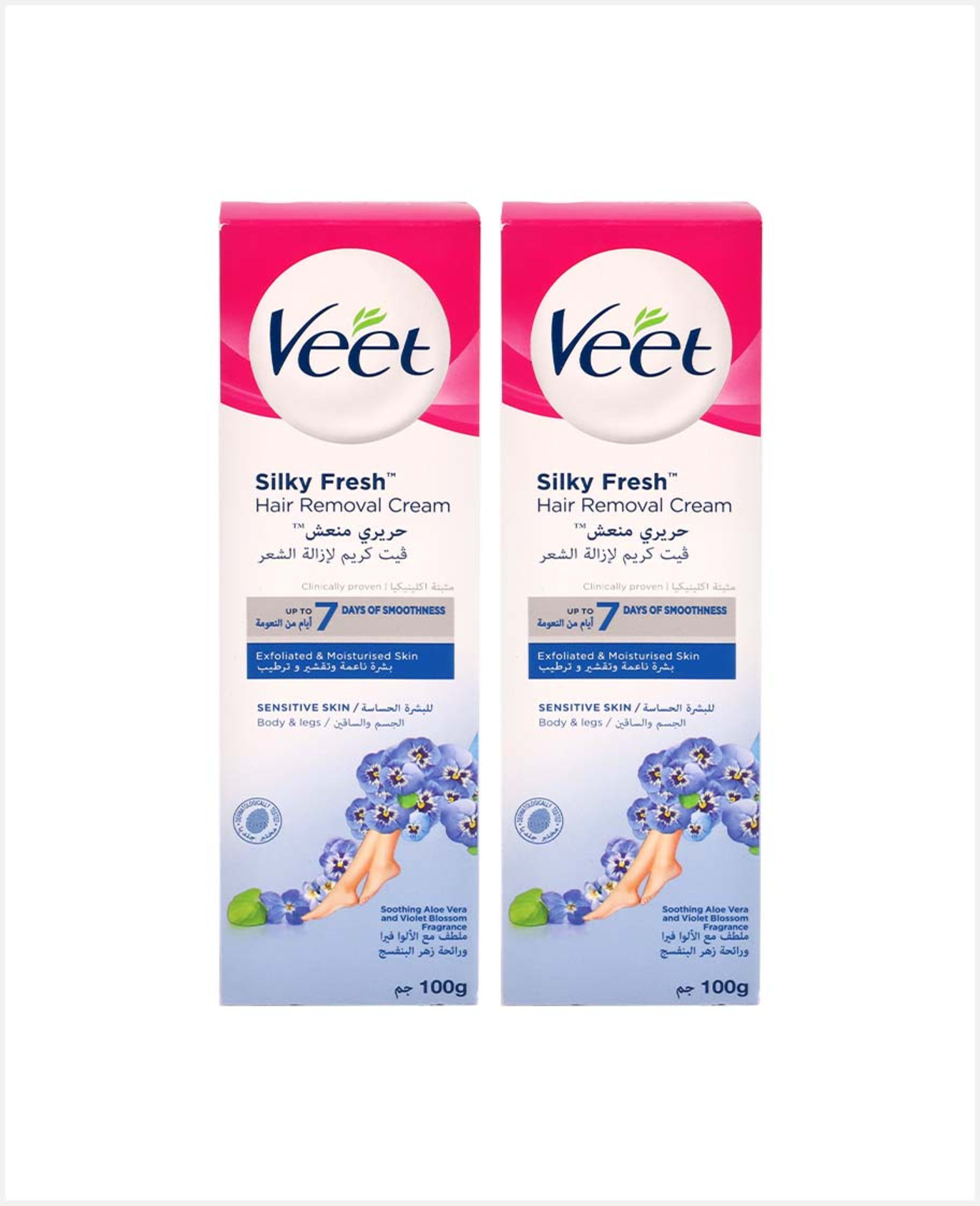 Veet Hair Removal Cream Sensitive 2sx100gm @ 20%off