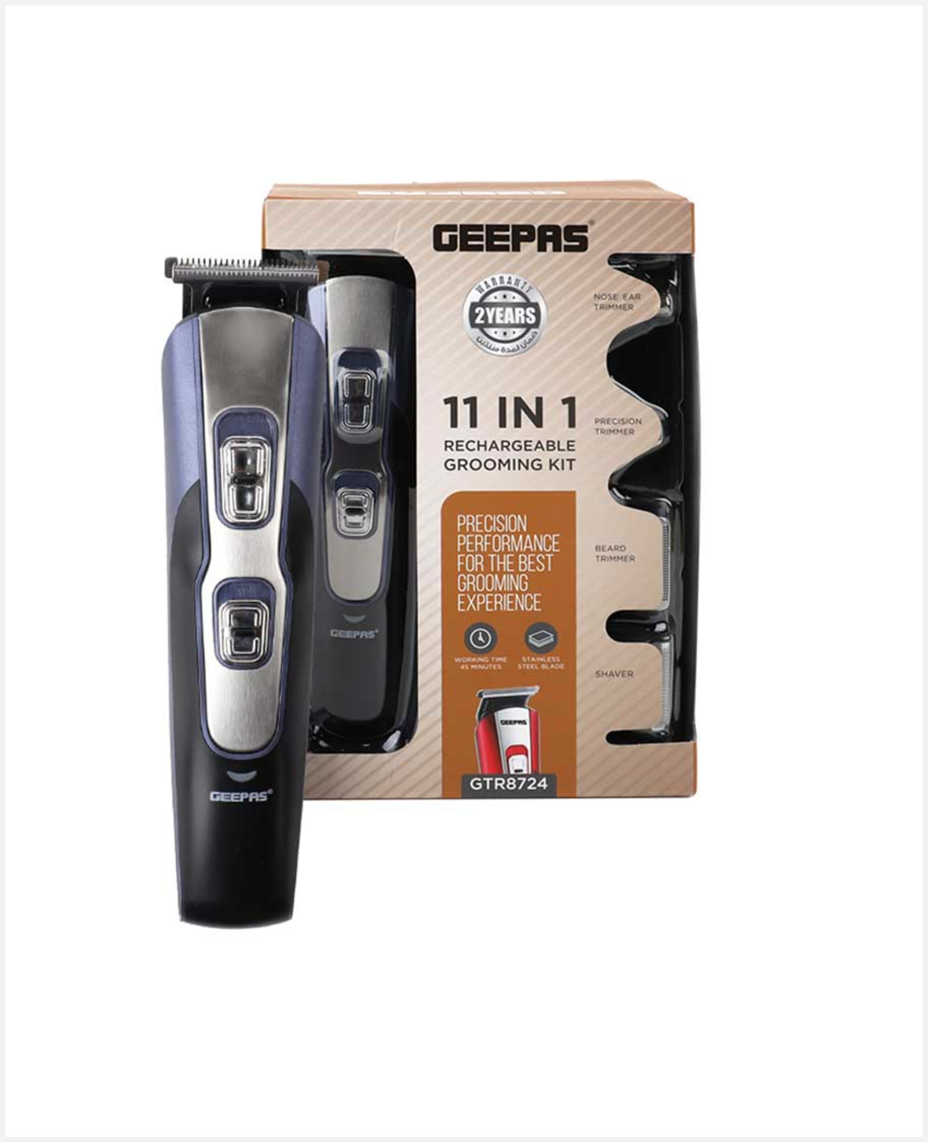 Geepas 11 in 1 Rechargeable Grooming Set Gtr8724