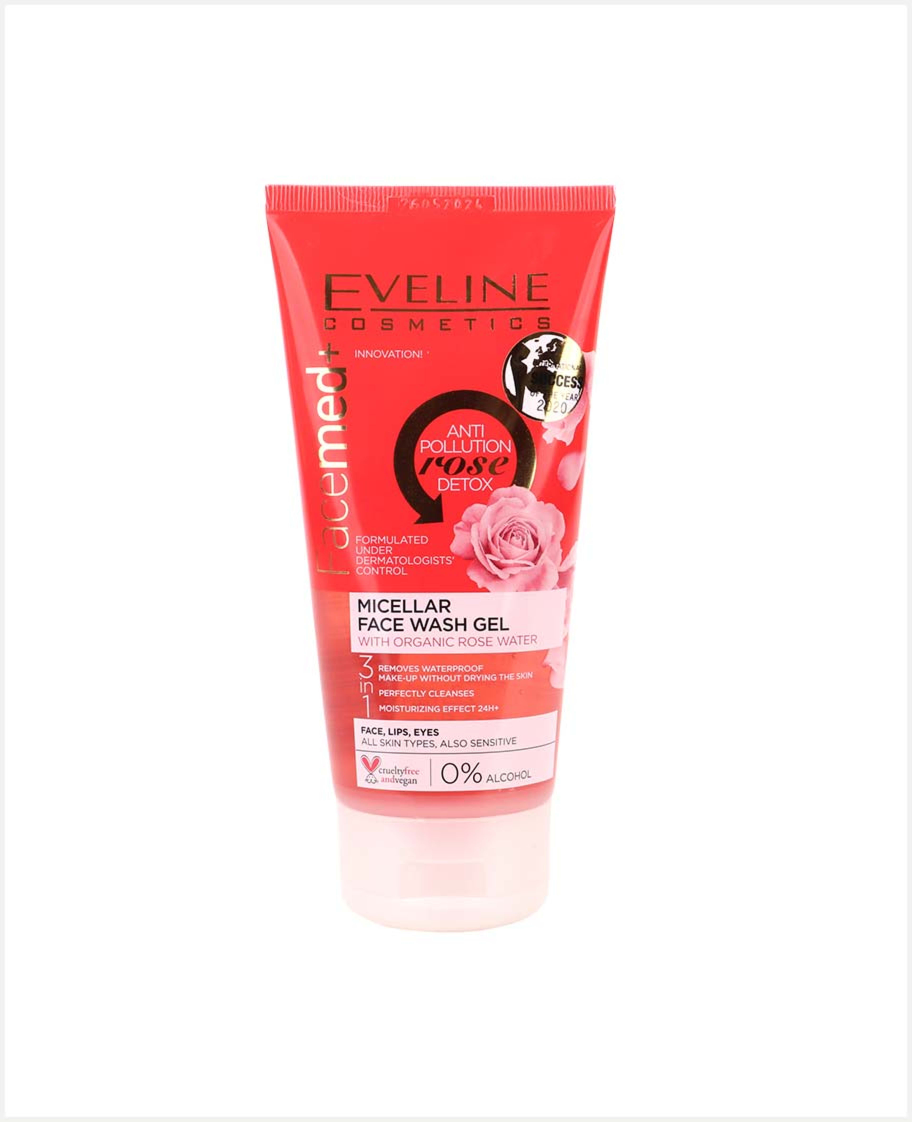 Eveline Facemed and Micellar Face Wash Gel Rose Water 150ml