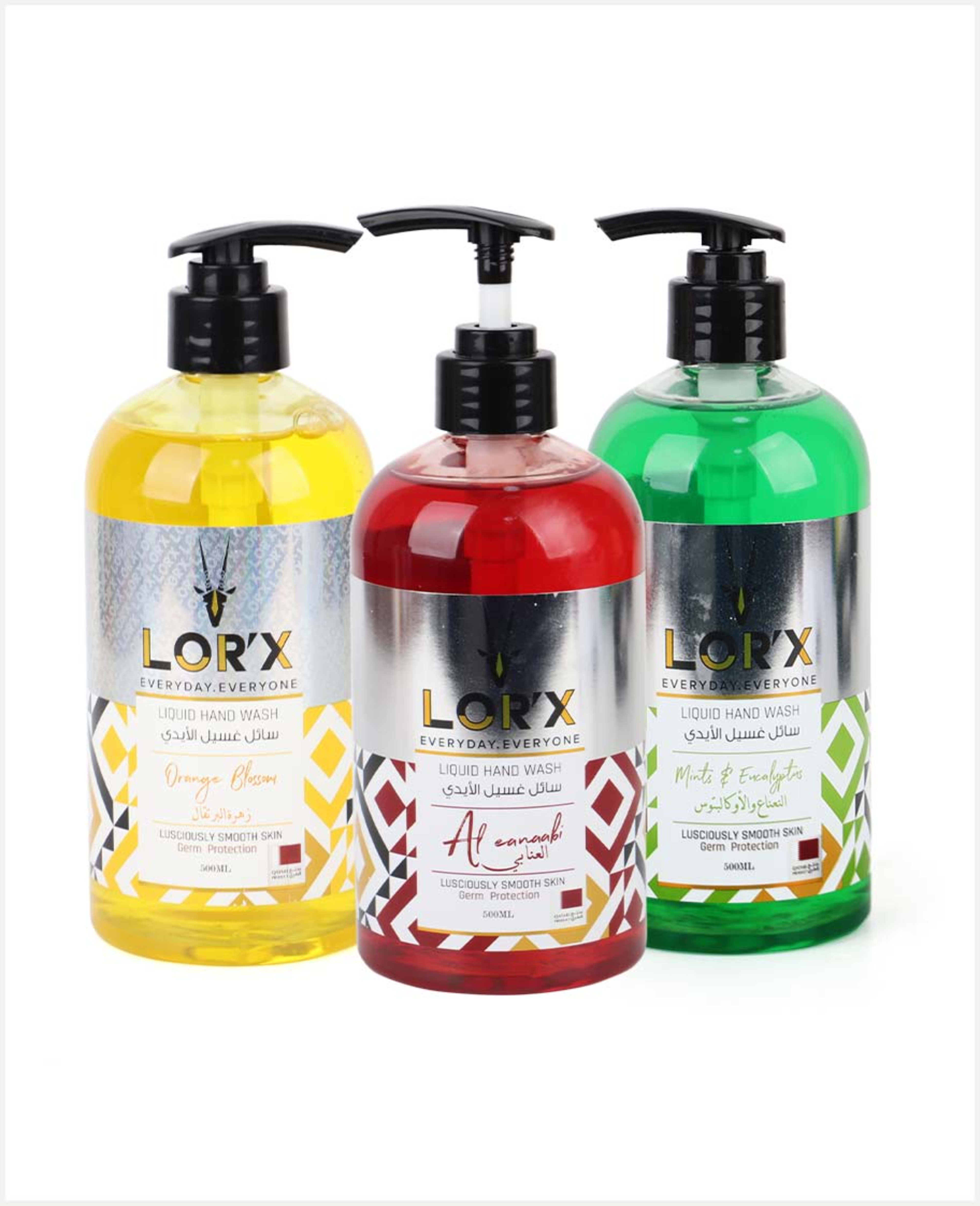 Lor'x Liquid Hand Wash Assorted 3x500ml