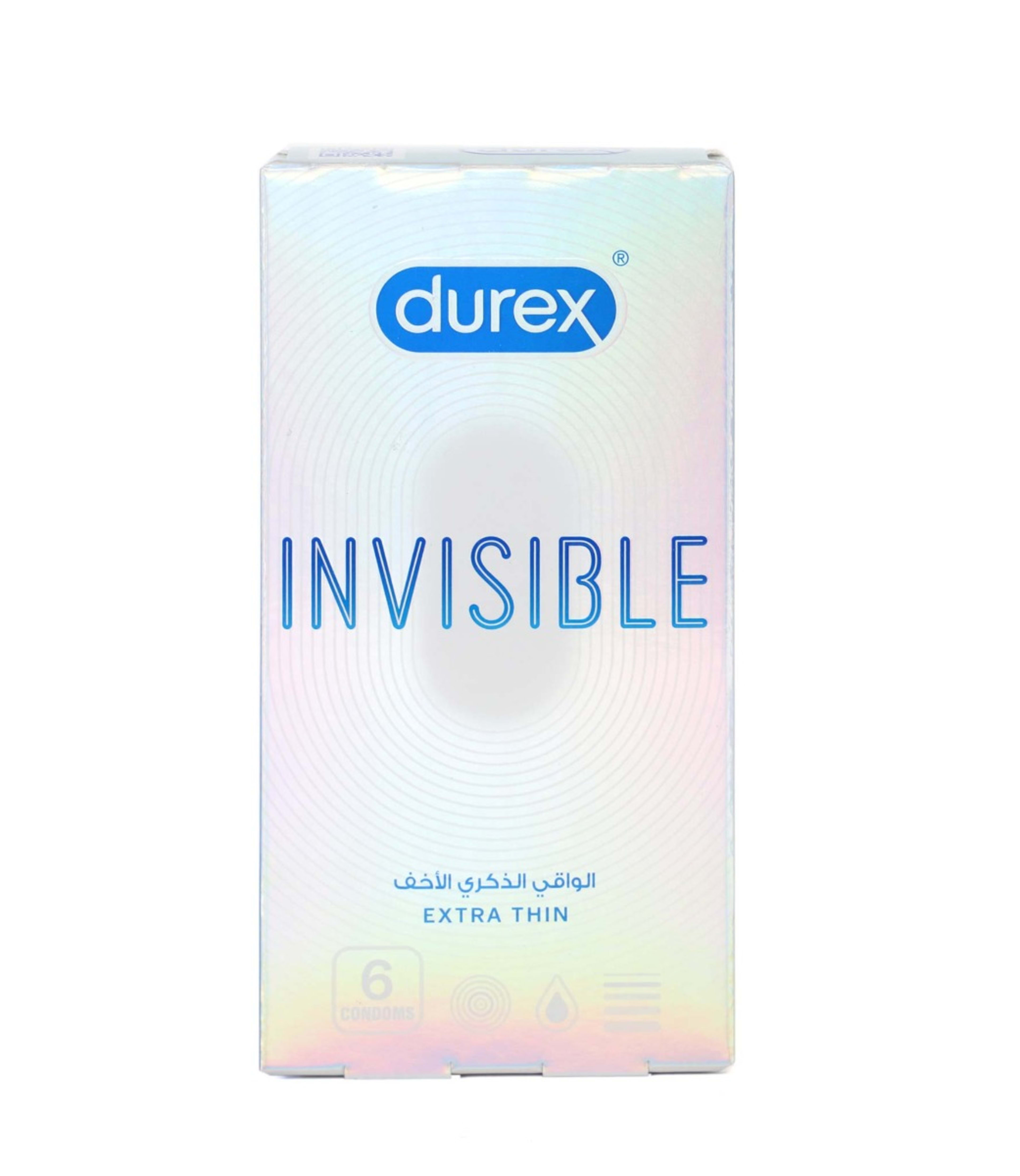 Durex Invisible Extra Thin Condoms 6pcs