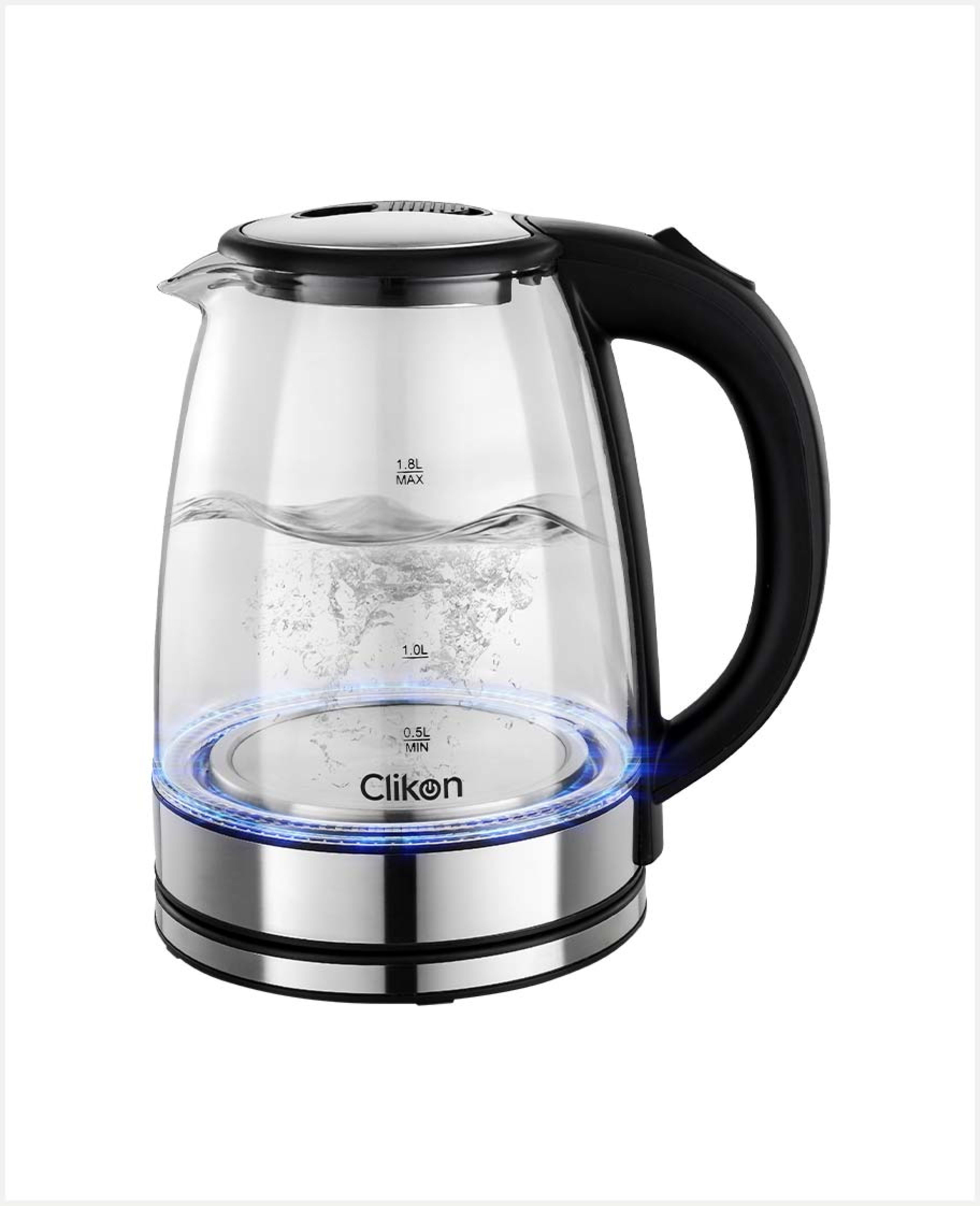 Clikon Glass Kettle 1500w 1.8ltr Ck5138