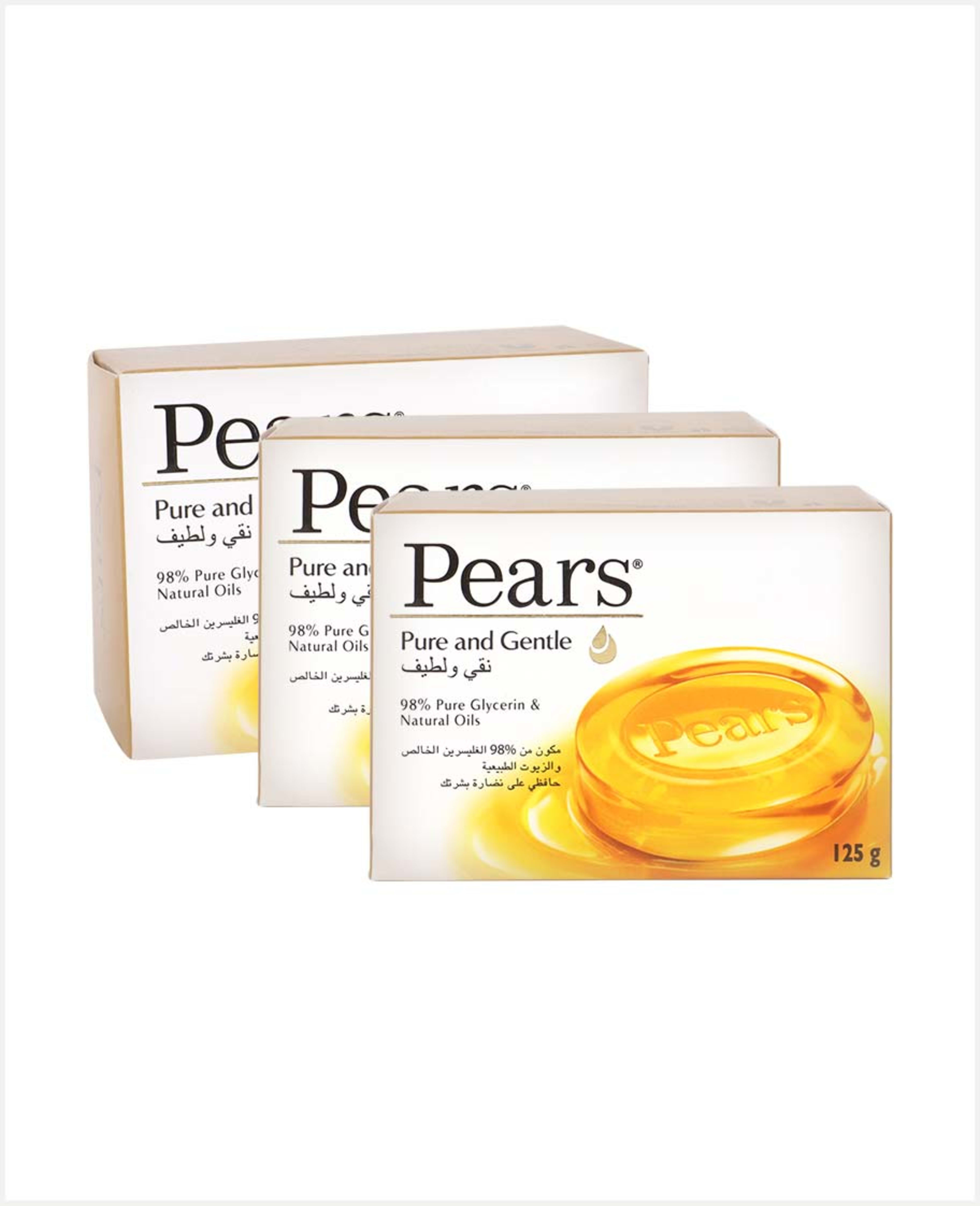Pears Pure & Gentle Soap (amber) 125gm (3+1free) - image 2