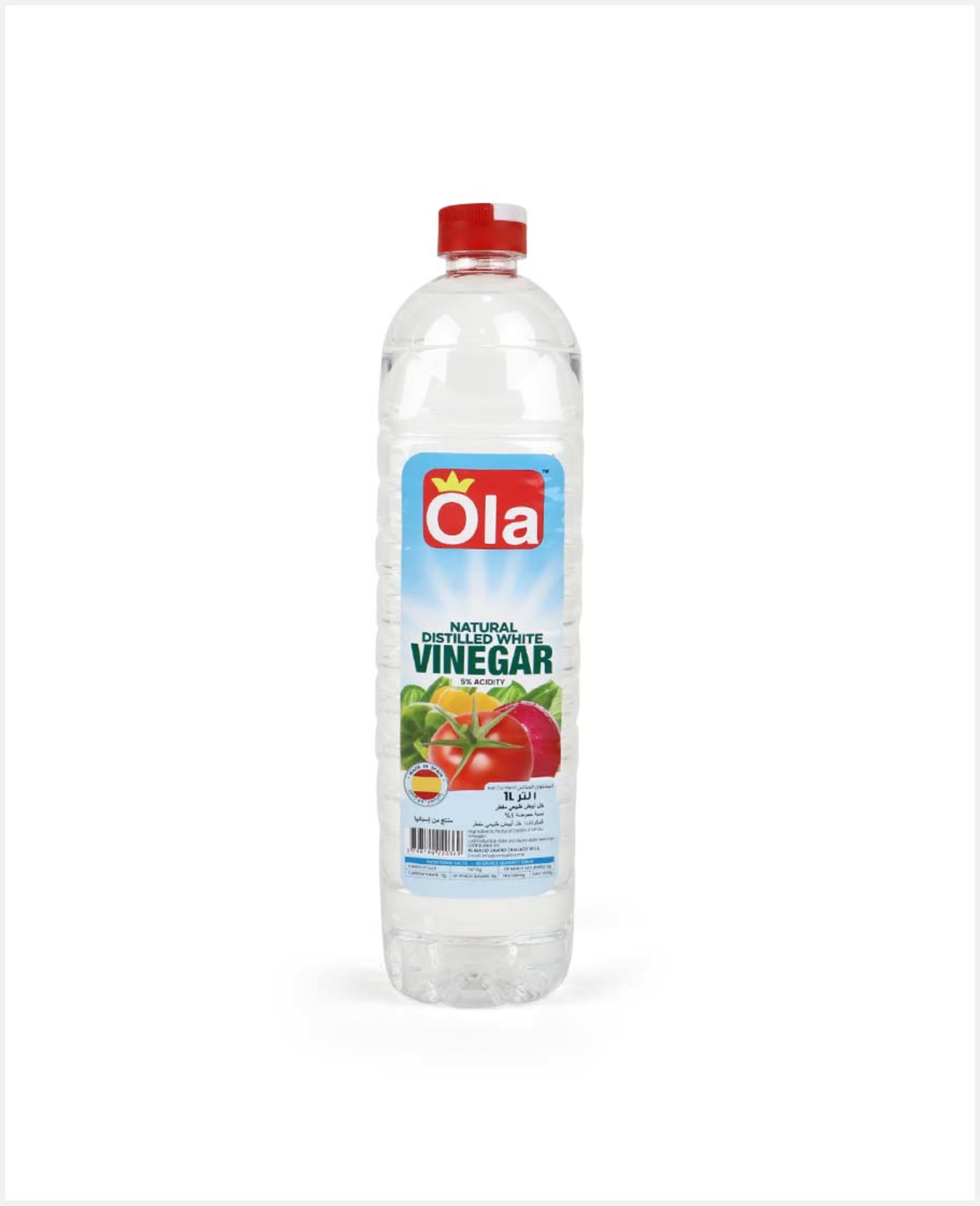 Ola Natural Distilled White Vinegar 1ltr