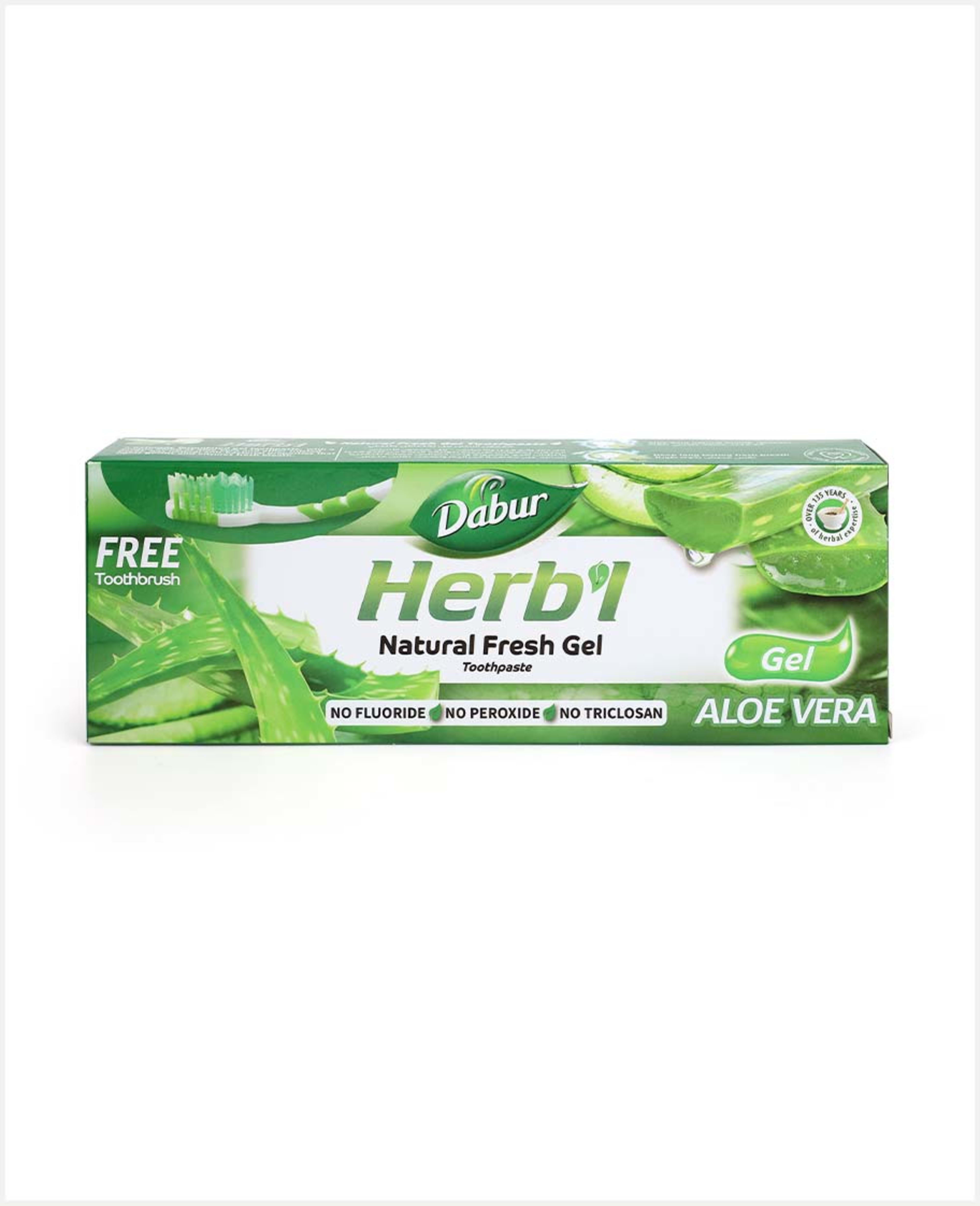 Dabur Herbal Toothpaste Gel Aloe Vera 150gm+toothbrush