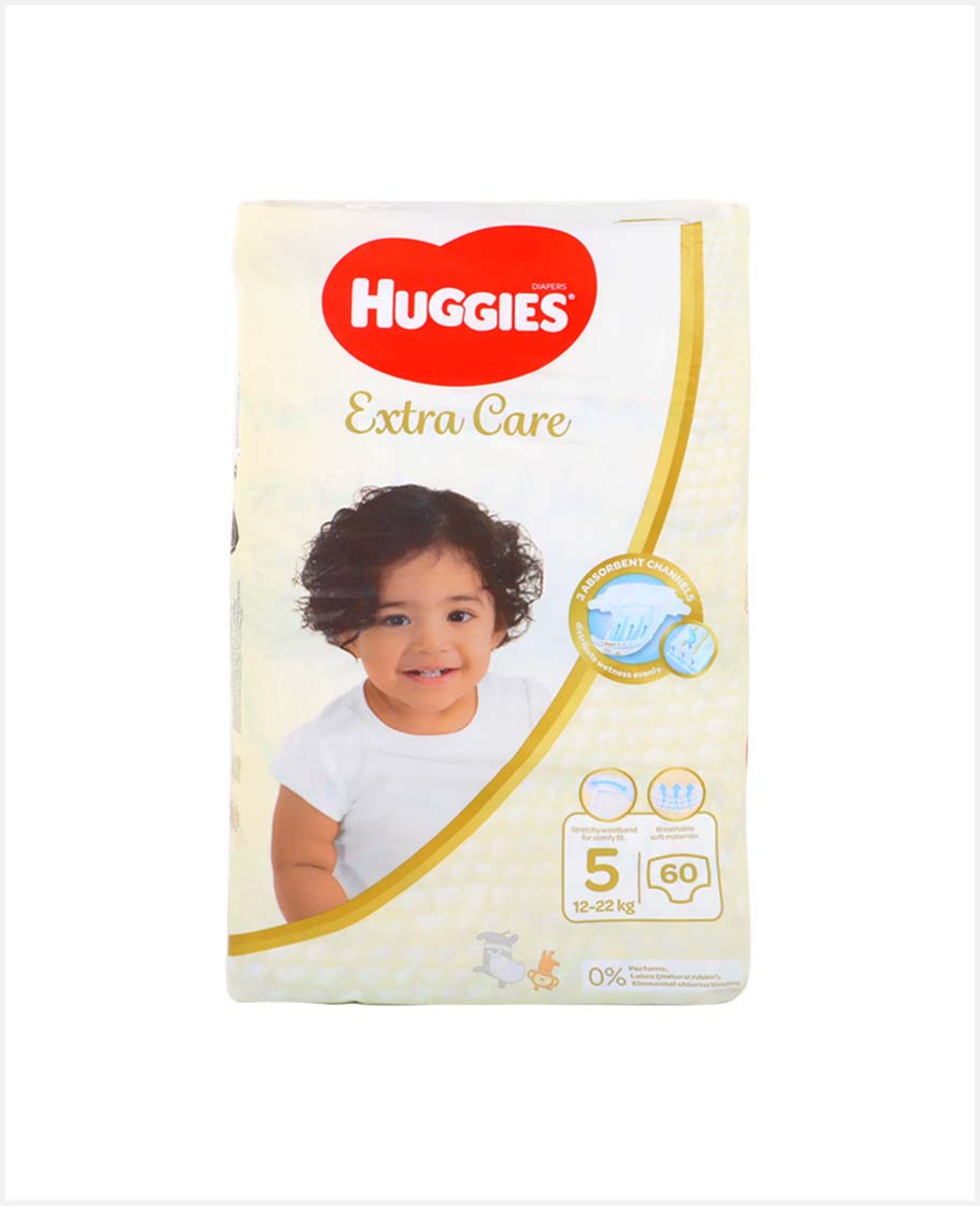 Huggies Extra Care Diapers Size-5 60pcs - image 2