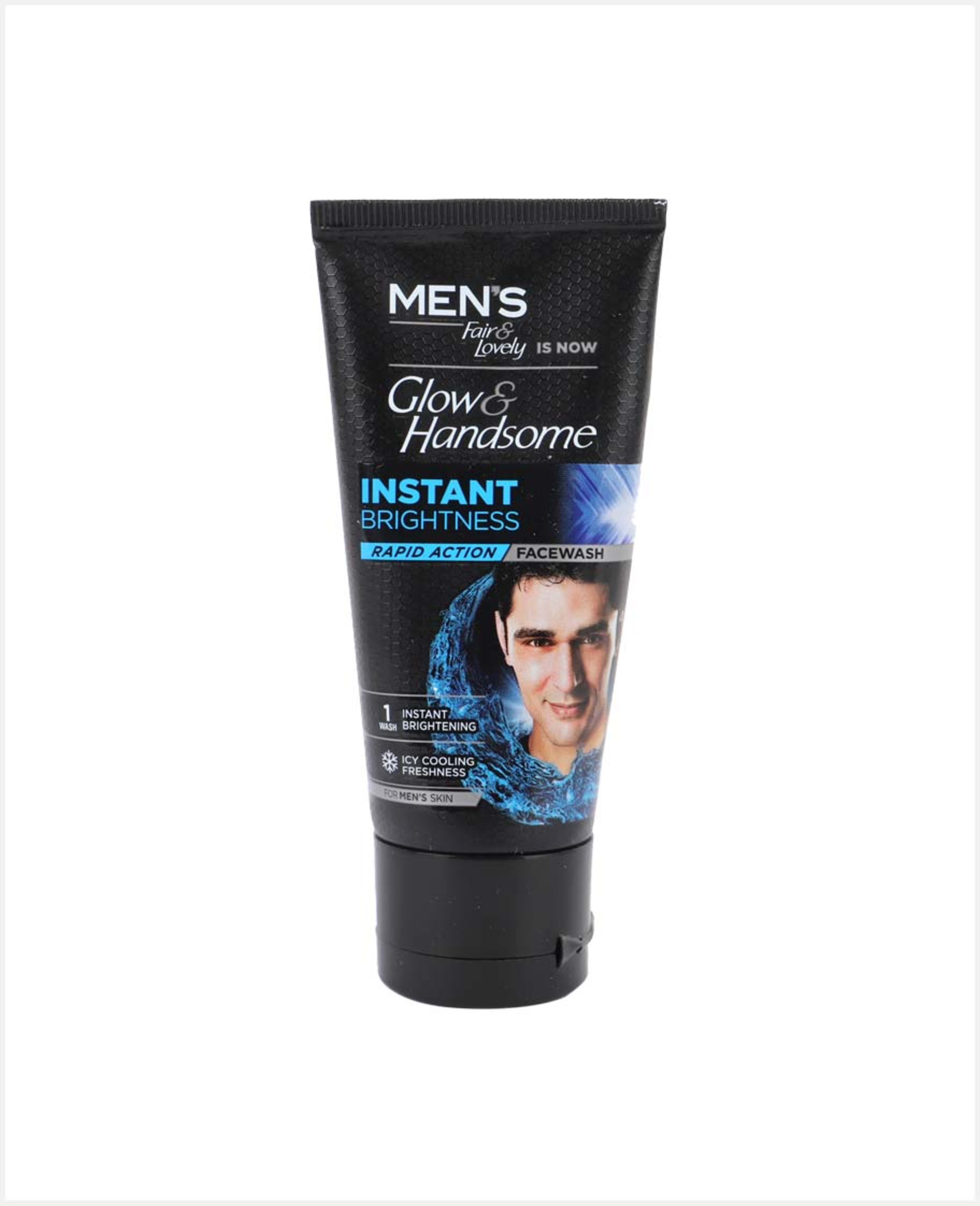 Glow & Handsome Instant Brightness Facewash for Men 50gm - image 2