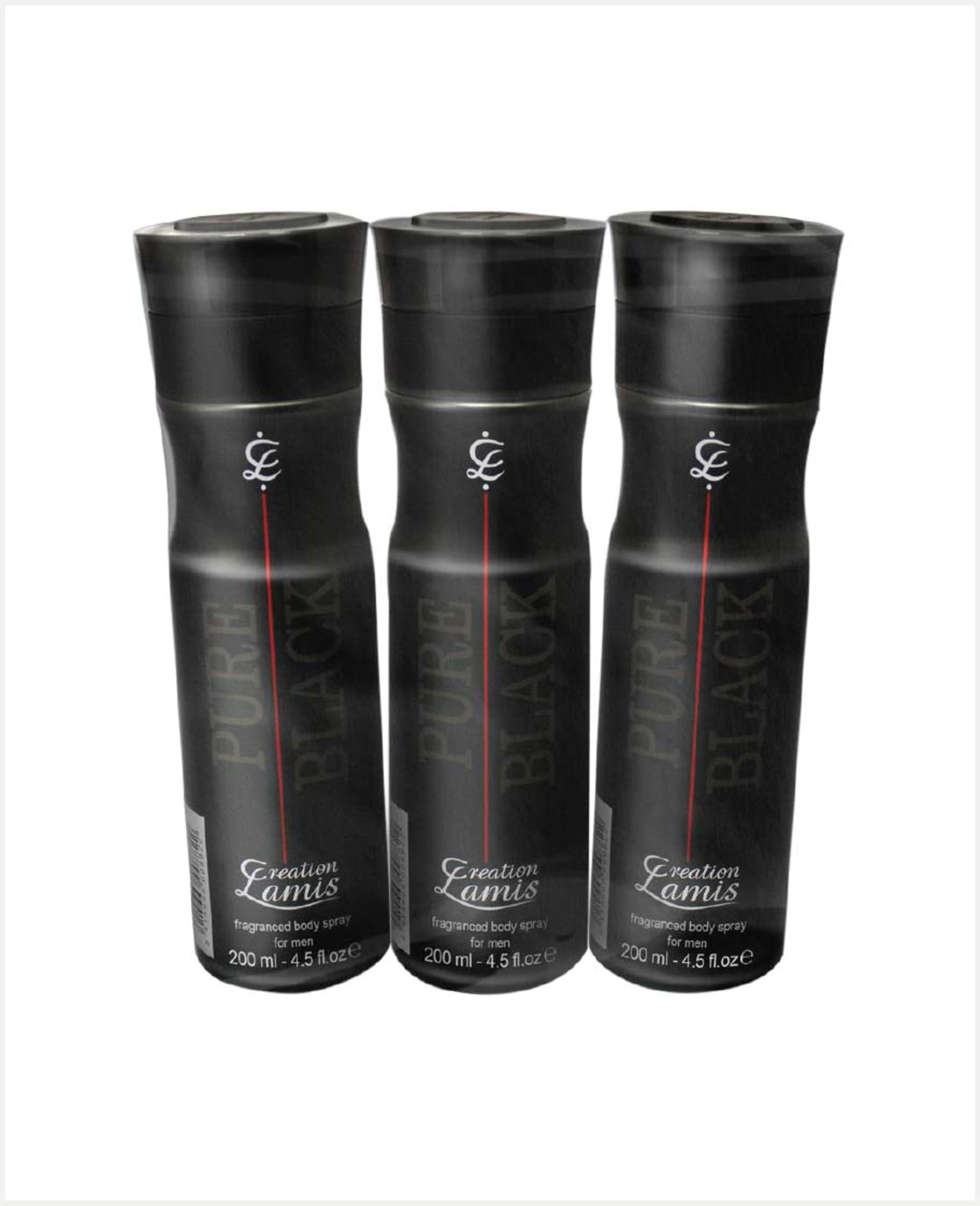 Creation Lamis Pure Black Deo for Men 3x200ml