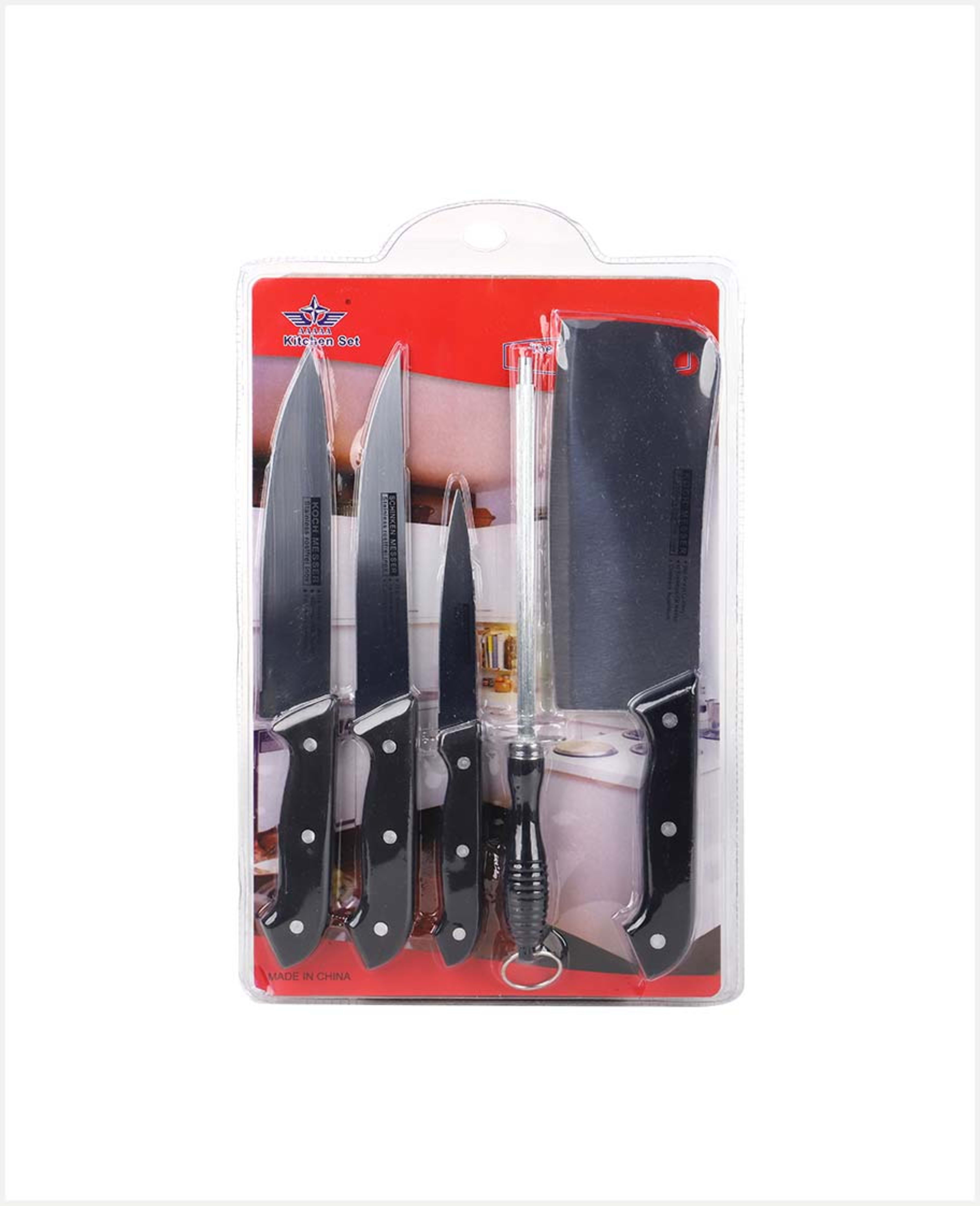 Aaaaa Kitchen Chopping Board and Knife Set 6pcs 16787-1