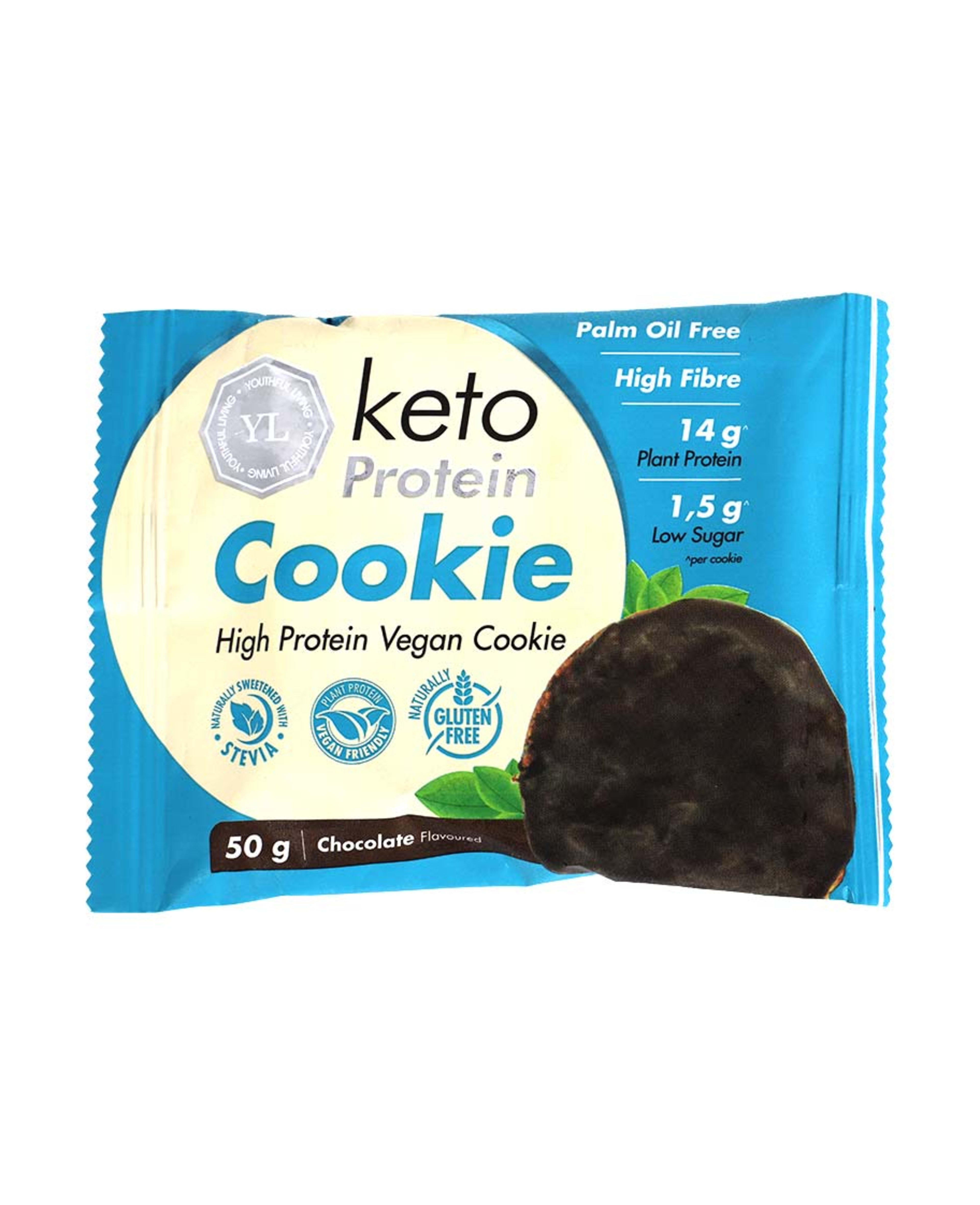Youthful Living Keto Protein Cookie Chocolate Flavored 50gm