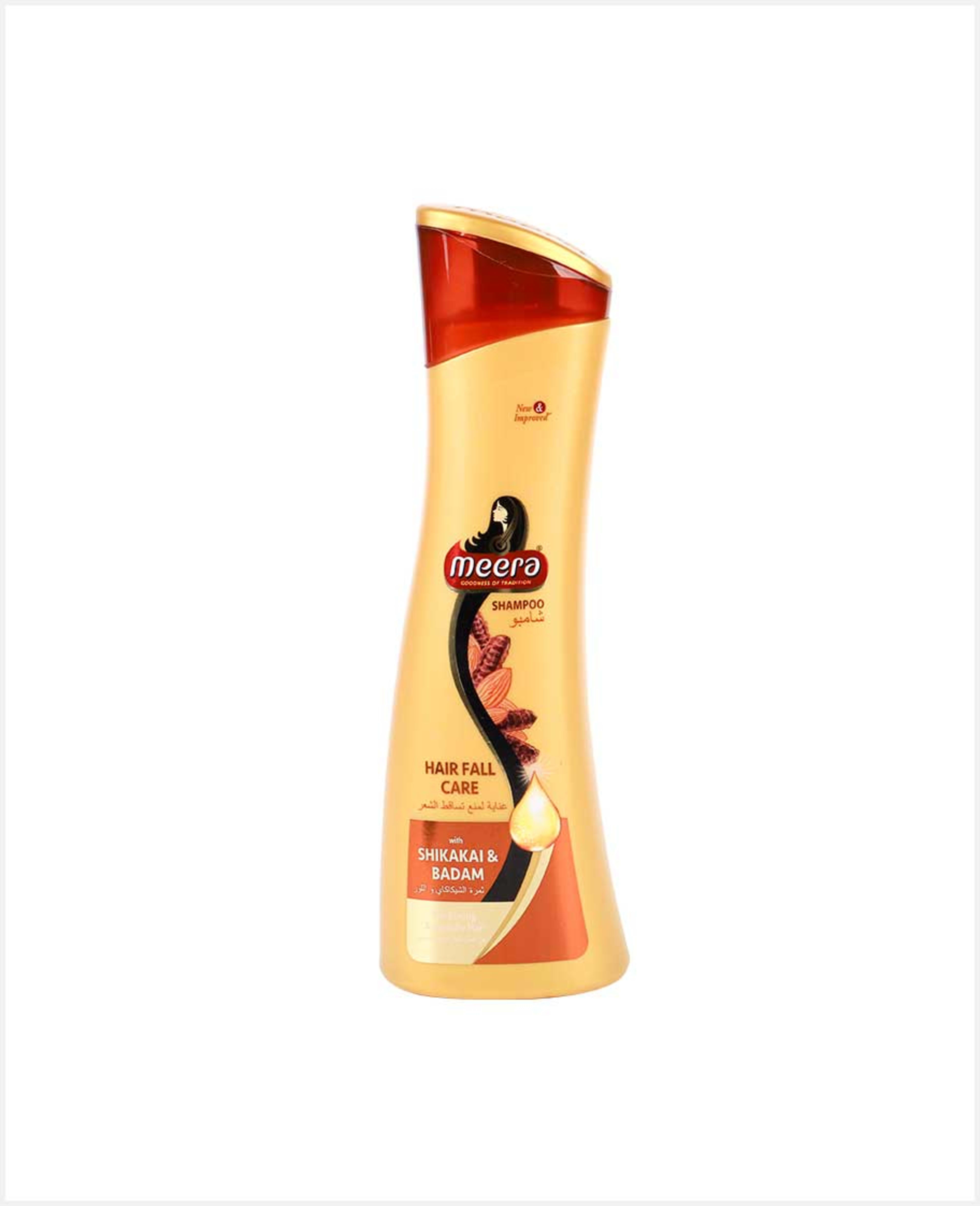 Meera Shampoo Hair Fall Care with Shikakai and Badam 340ml