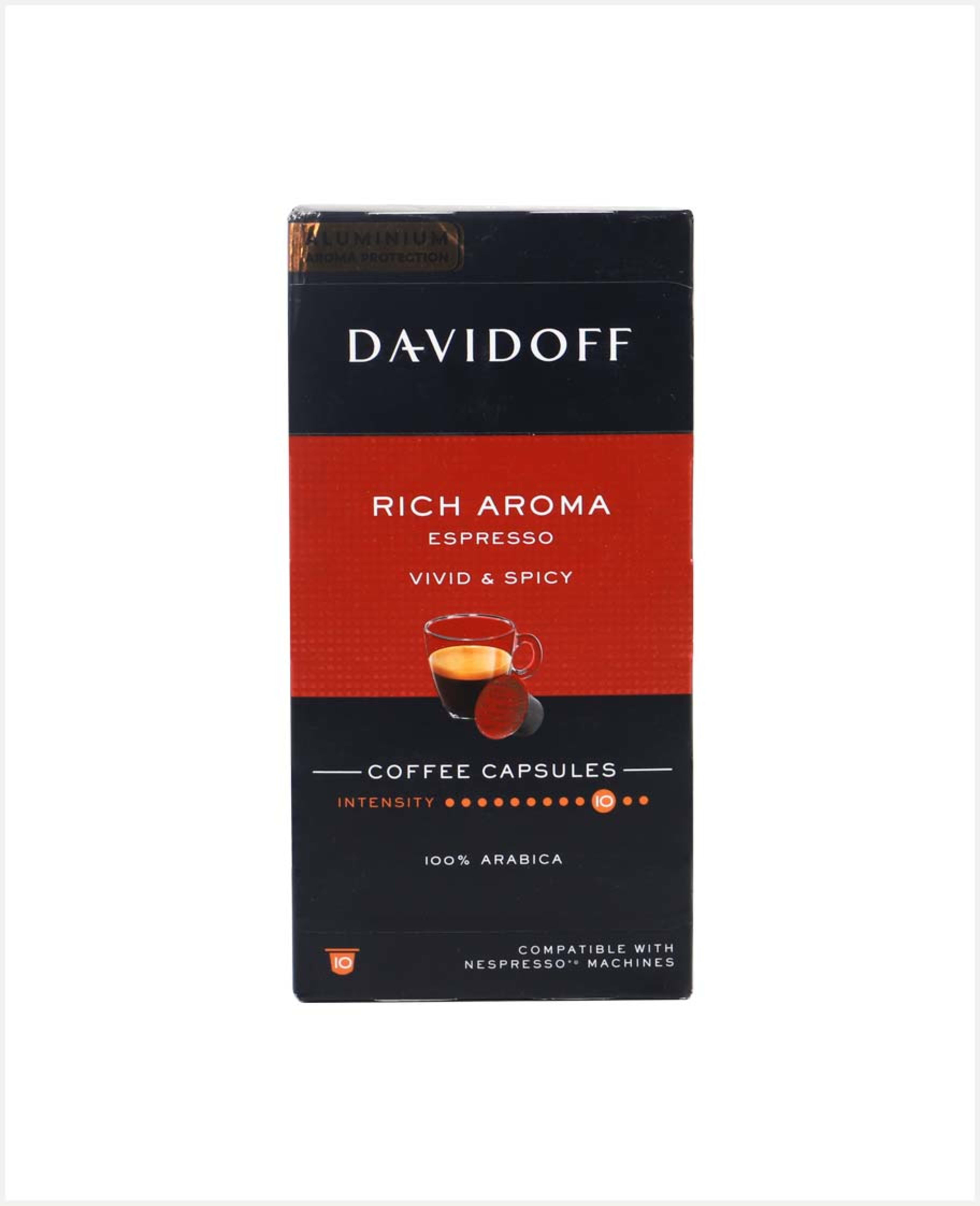 Davidoff Rich Aroma Espresso Coffee Capsules 10s 55gm