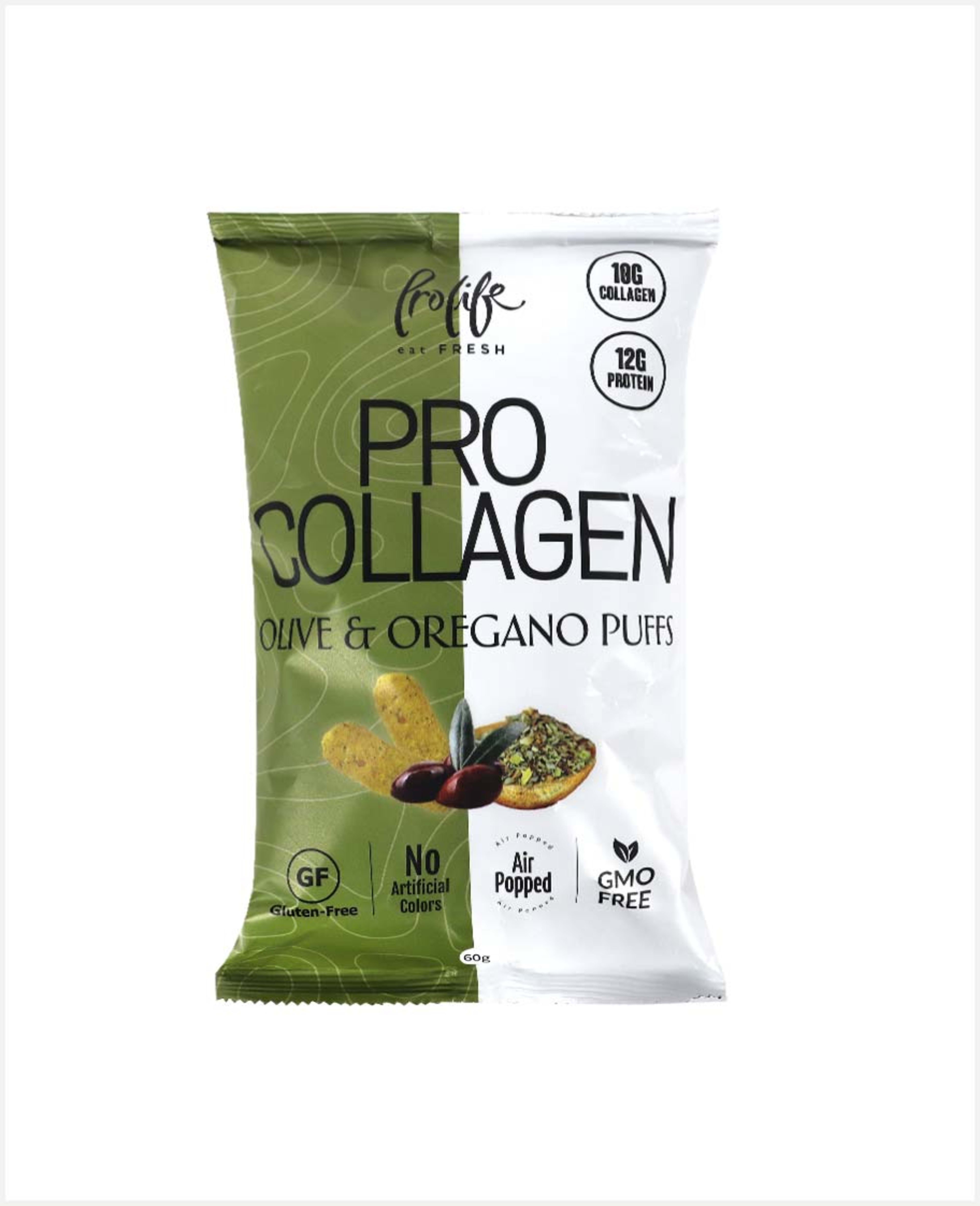 Prolife Pro Collagen Olive and Oregano Puffs 60gm